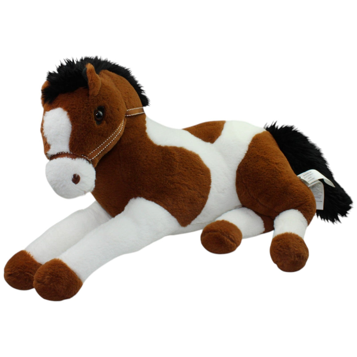 123000016232 Animal Alley XL Toys "R" Us, Pferd braun - weiß liegend Kuscheltier Kumpel Leo Gebraucht