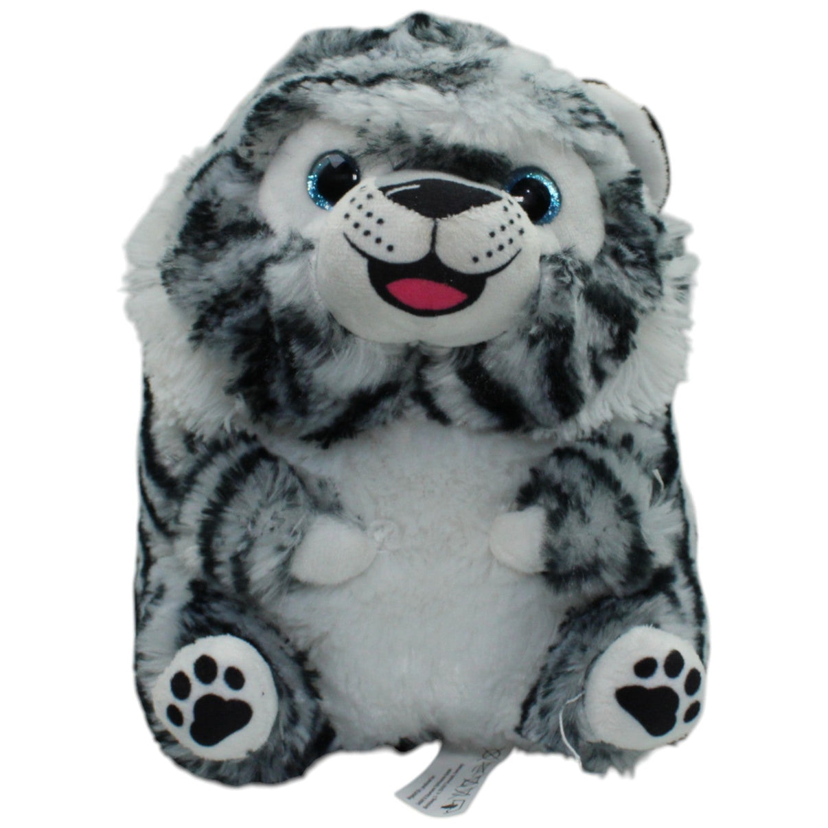 123000016351 Landahl & Baumann Süßer weißer Tiger, sitzend Kuscheltier Kumpel Leo Gebraucht Raubkatze