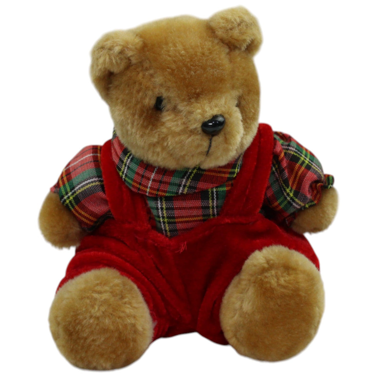 123000016404 Paul Hamburg Teddybär mit roter Latzhose Kuscheltier Kumpel Leo Gebraucht Teddy Teddybär
