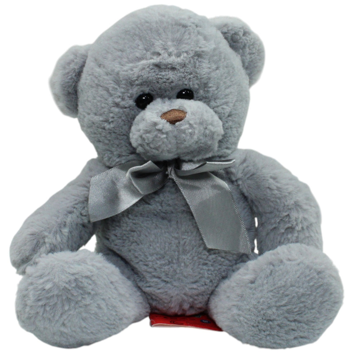 123000016407 Smiki Grauer Teddybär mit Schleife Kuscheltier Kumpel Leo Gebraucht Teddy Teddybär