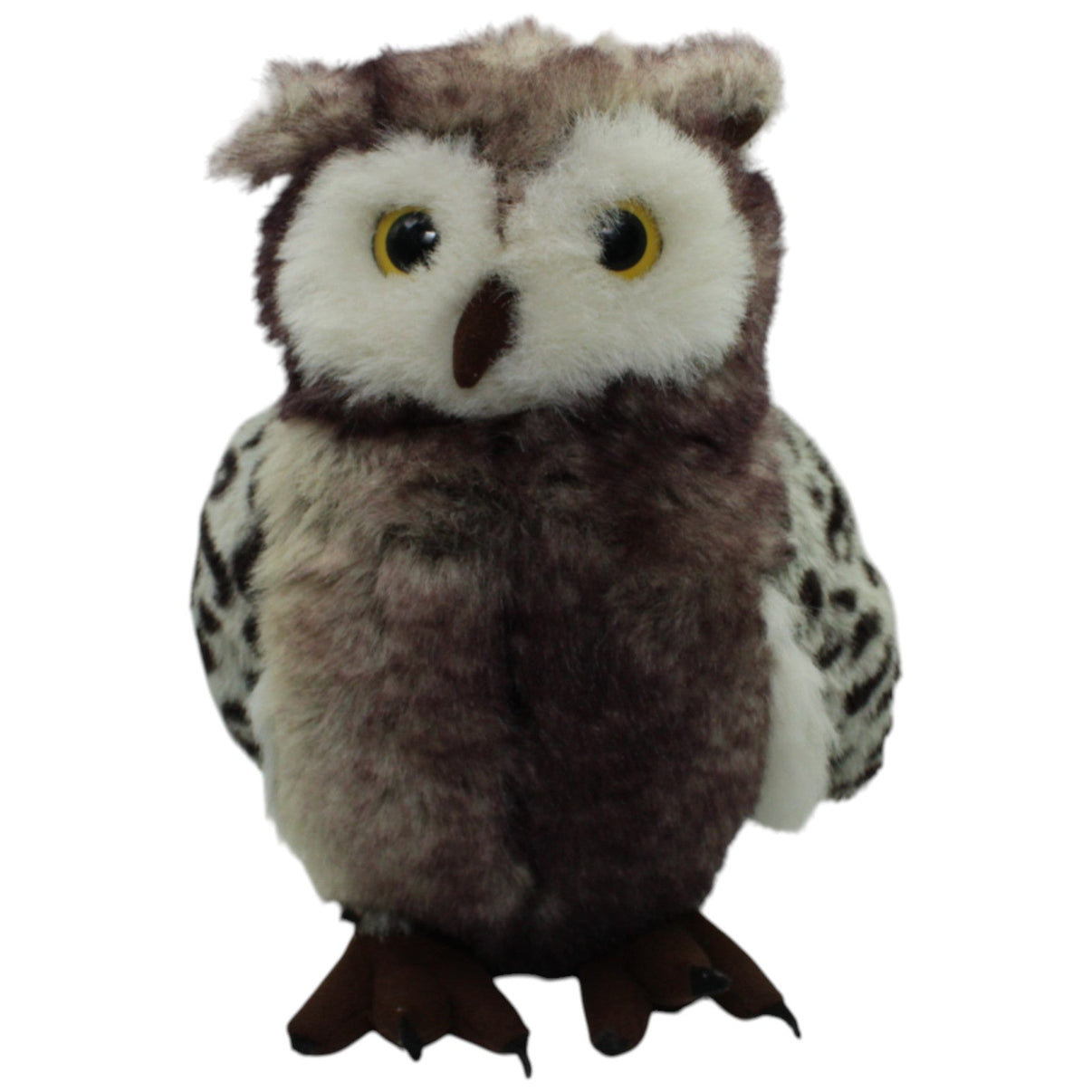 123000016484 Heunec Eule mit hübschem Muster Kuscheltier Kumpel Leo _Vintage_ Gebraucht Uhu