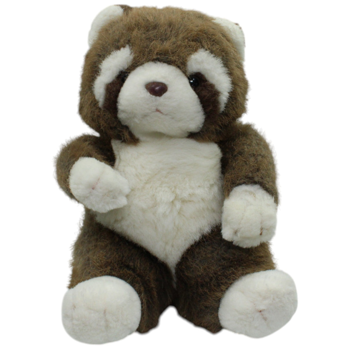123000016493 Teddy - Hermann Brauner Waschbär, sitzend Kuscheltier Kumpel Leo Gebraucht