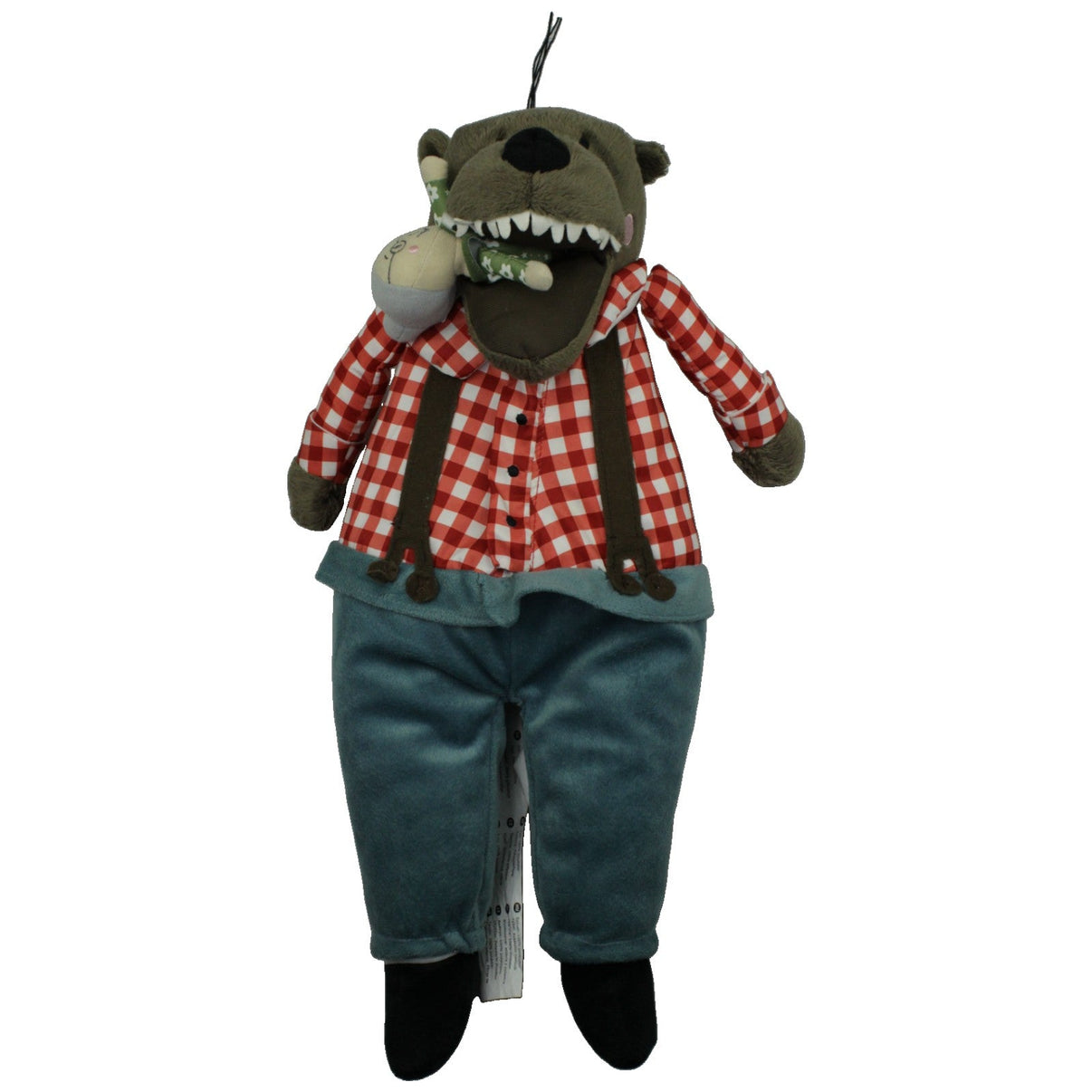 123000016534 IKEA Großer böser Wolf von Rotkäppchen mit Großmutter, LUFSIG Kuscheltier Kumpel Leo Gebraucht