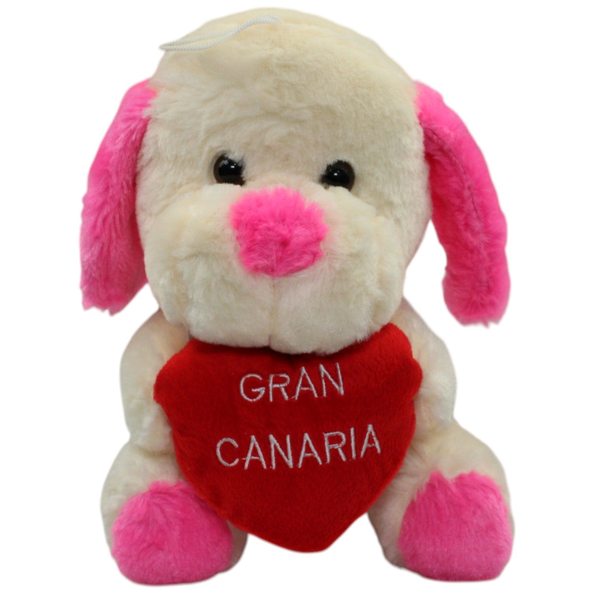 123000016623 Unbekannt Hund mit rotem Herz "GRAN CANARIA" Kuscheltier Kumpel Leo Gebraucht Hund