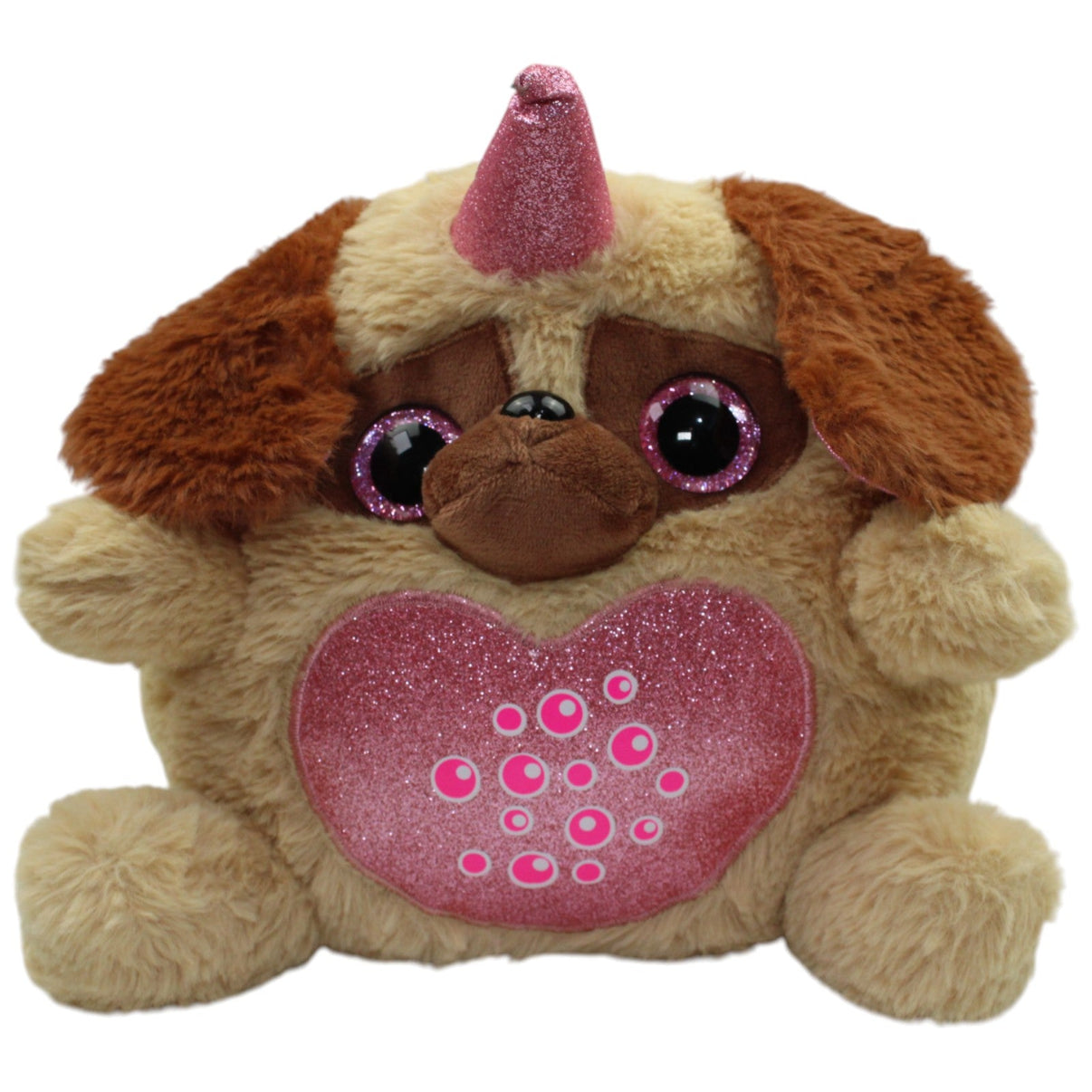 123000016626 Zuru Rainbocorns, Hund braun - rosa Kuscheltier Kumpel Leo Einhorn Fantasy Gebraucht