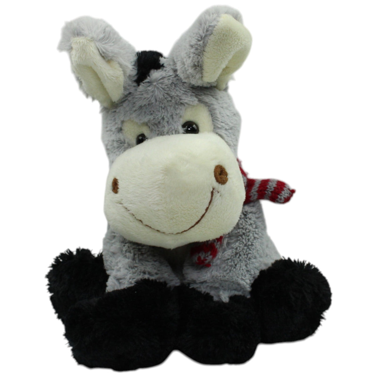 123000016682 Neumerkel Sparkasse, Esel mit Schal Kuscheltier Kumpel Leo 25cm Gebraucht Grau