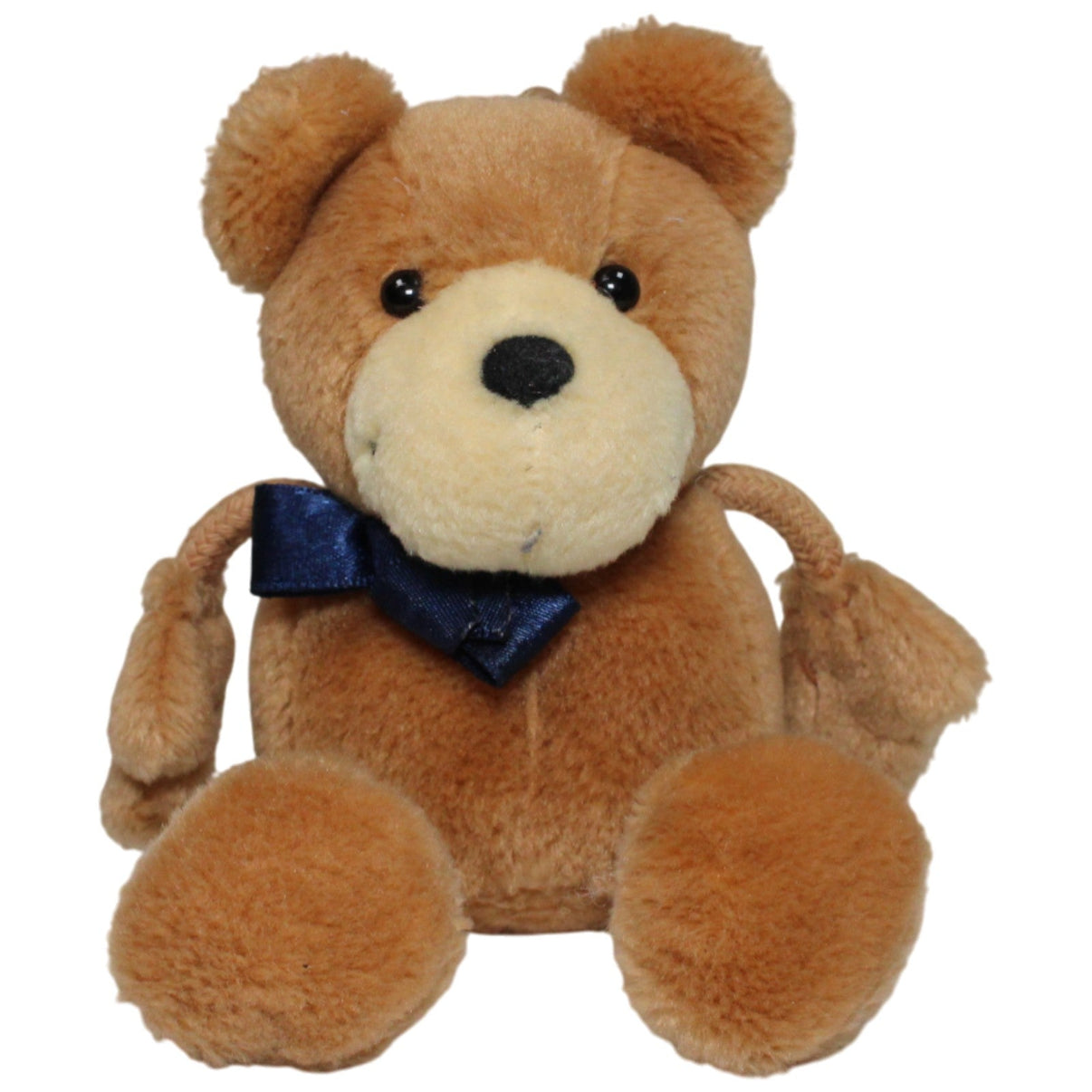 123000016793 NICI Schlenker - Bär mit blauer Schleife Kuscheltier Kumpel Leo 17cm _Vintage_ Blau