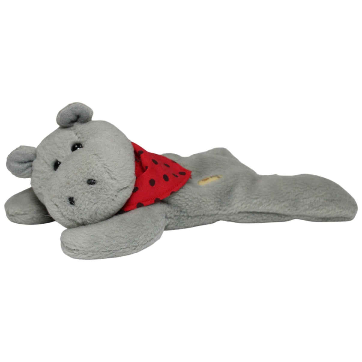 123000016794 Sunkid Liegendes Nilpferd mit Halstuch Kuscheltier Kumpel Leo 16cm Gebraucht Grau
