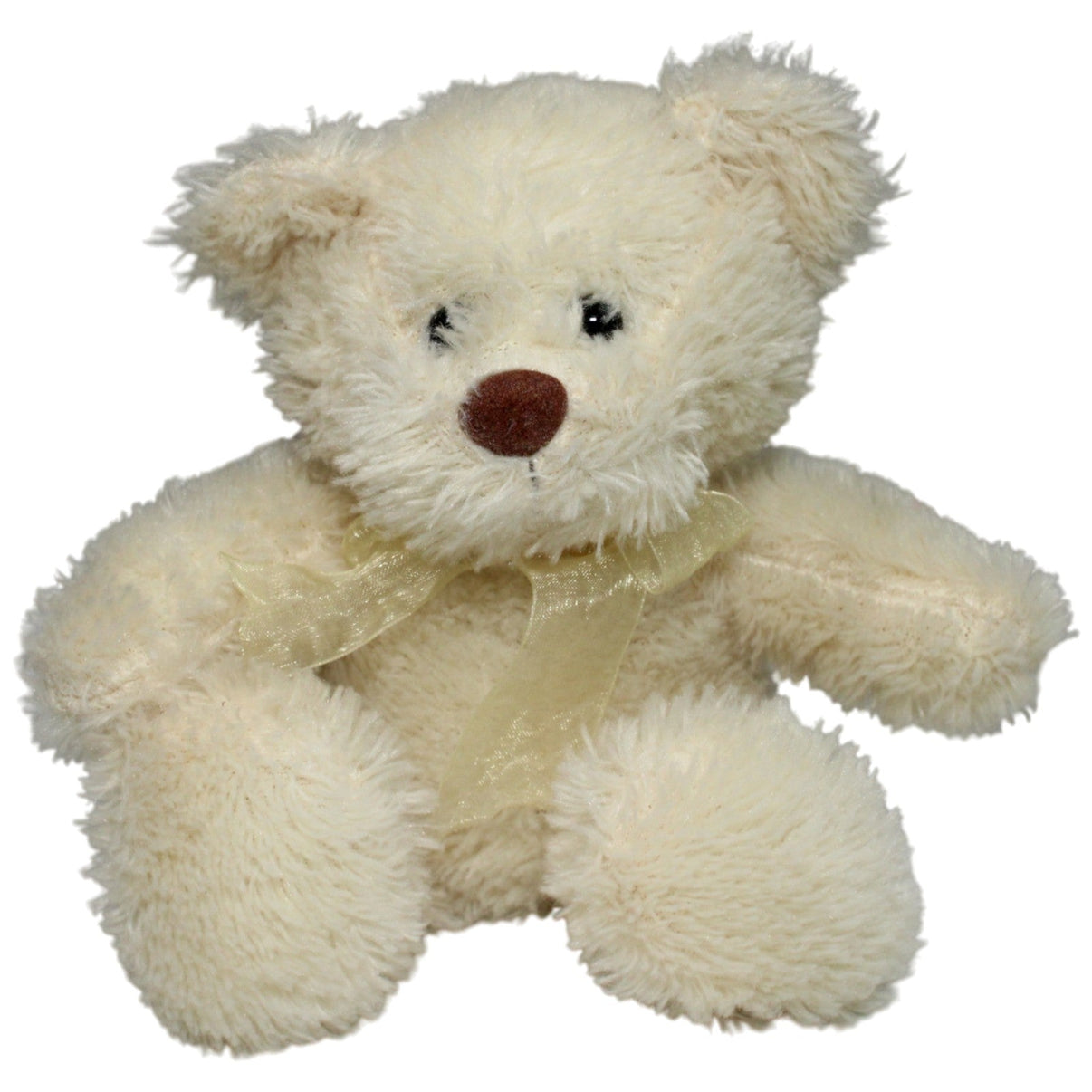 123000016806 Unbekannt Süßer beiger Teddybär mit Schleife Kuscheltier Kumpel Leo 25cm Beige Gebraucht