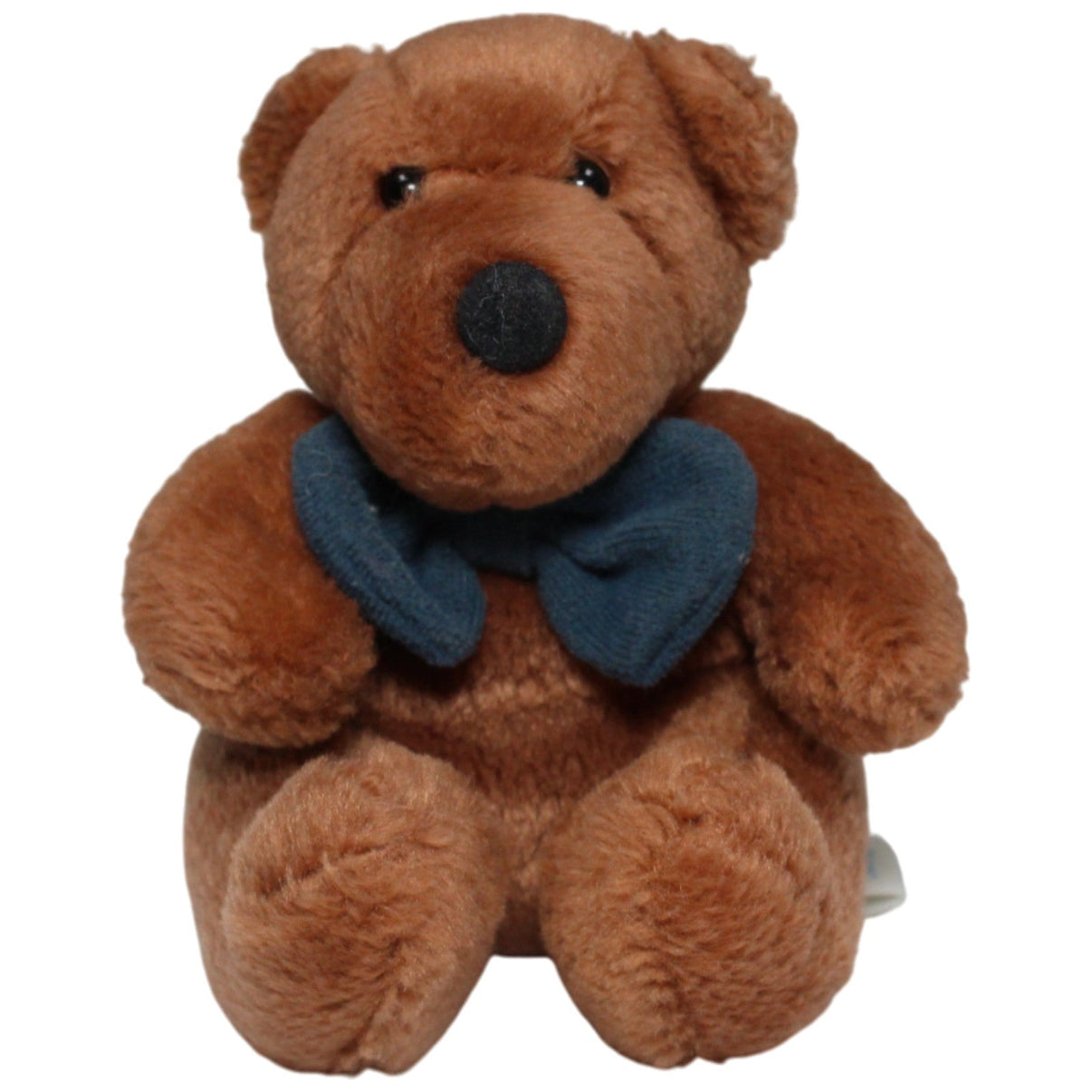 123000016815 NICI Süßer kleiner Braunbär mit Schleife, sitzend Kuscheltier Kumpel Leo 12cm _Vintage_ Braun