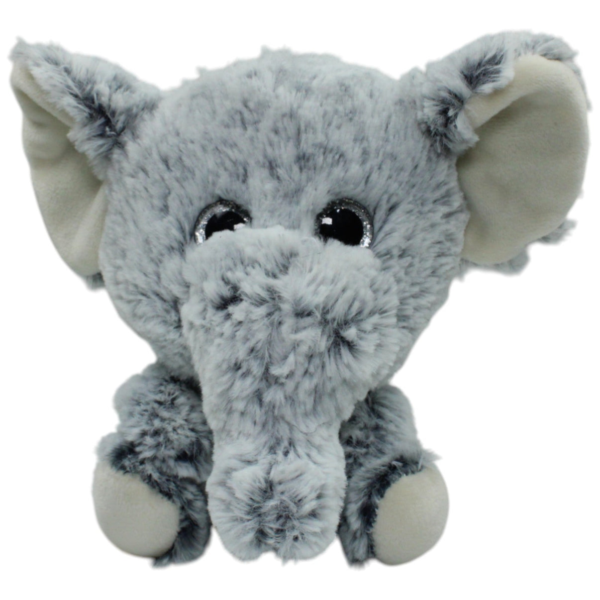 123000016850 Heunec Elefant mit Glitzeraugen, sitzend Kuscheltier Kumpel Leo 20cm Gebraucht Grau