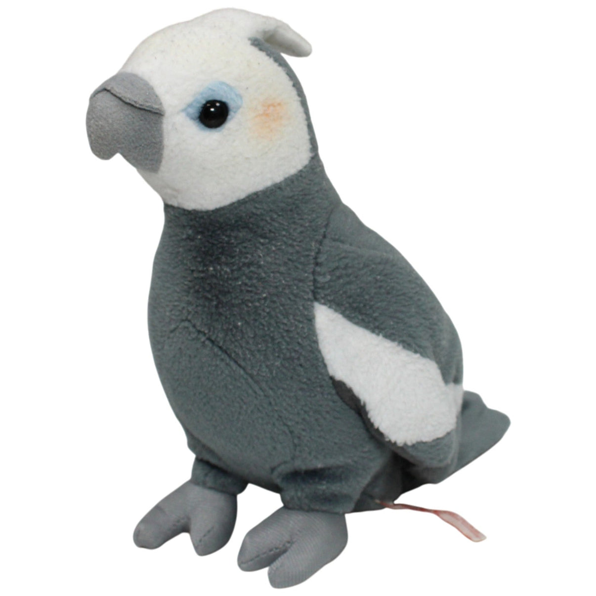 123000017237 Teddy - Hermann Hübscher Nymphensittich Kuscheltier Kumpel Leo 19cm Gebraucht Grau