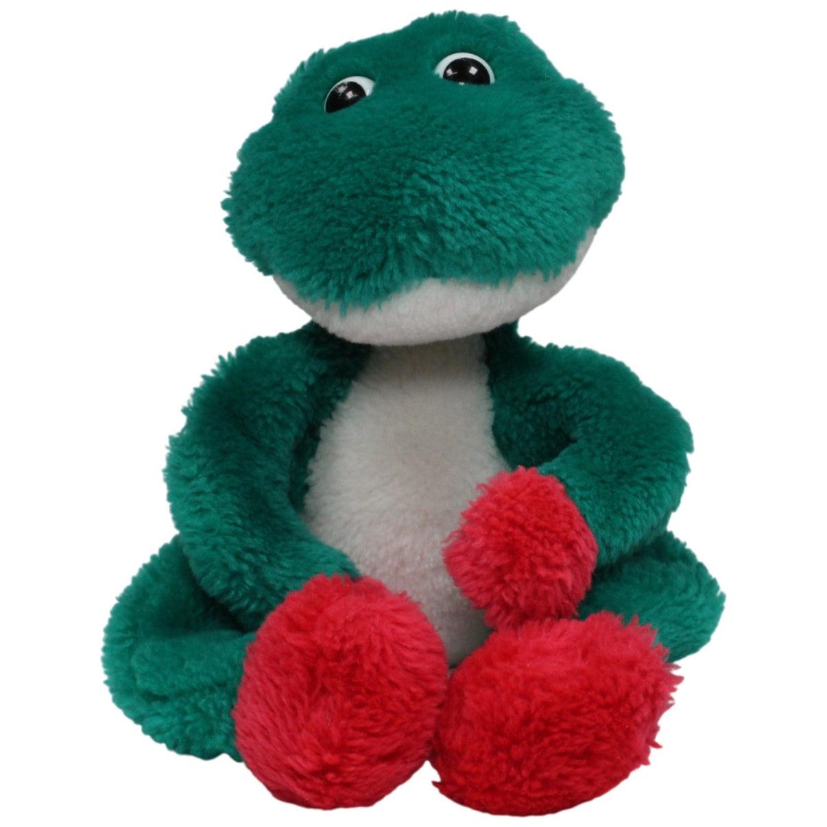 123000017239 NICI Schlenker Frosch mit roten Händen & Füßen Kuscheltier Kumpel Leo 23cm _Vintage_ Gebraucht