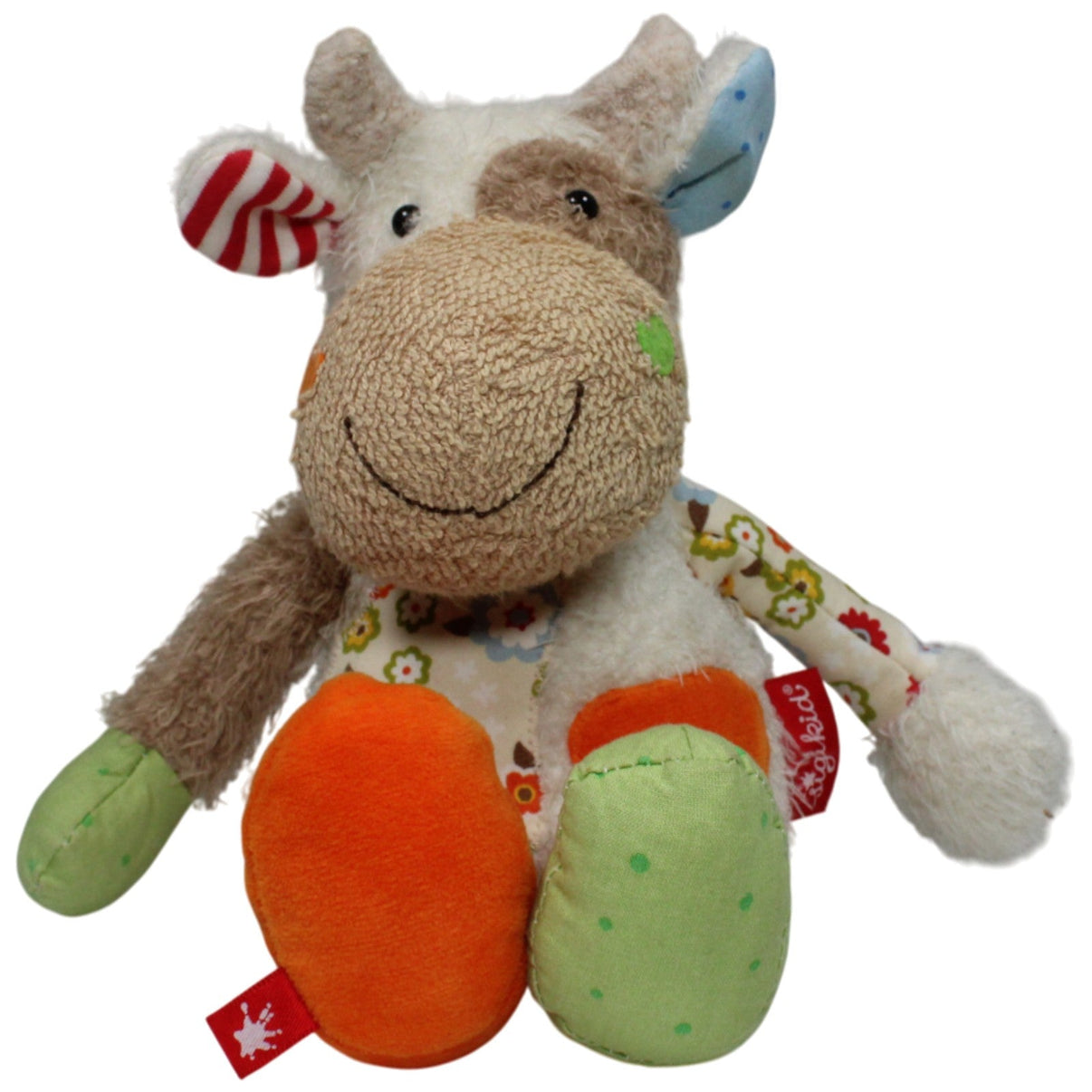 123000017240 Sigikid Süße Patchwork Kuh, bunt Kuscheltier Kumpel Leo 30cm Braun Gebraucht