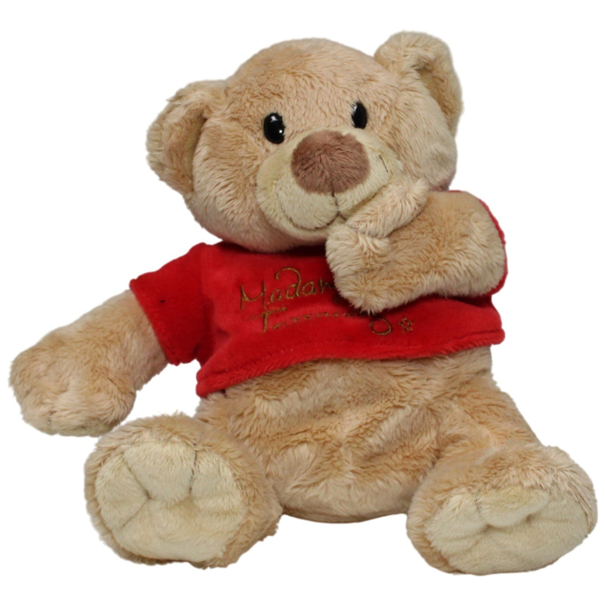 123000017357 Unbekannt Madame Tussauds, kleiner Teddy mit magnetischer Hand & Mund Kuscheltier Kumpel Leo 15cm Beige Gebraucht