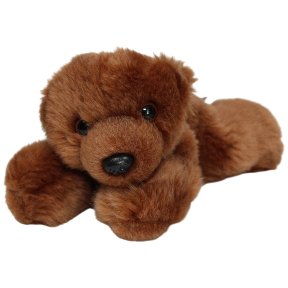123000017411 Kuschelwuschel Süßer Bär, liegend Kuscheltier Kumpel Leo 20cm Braun Gebraucht