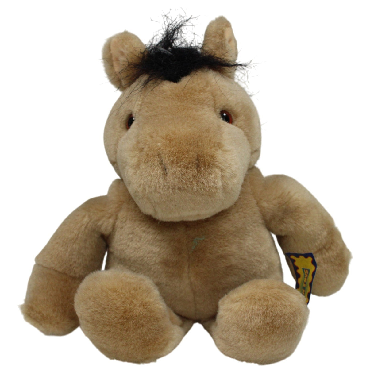 123000017414 PAN TOYS Sitzendes Pferd Kuscheltier Kumpel Leo 28cm _Vintage_ Beige