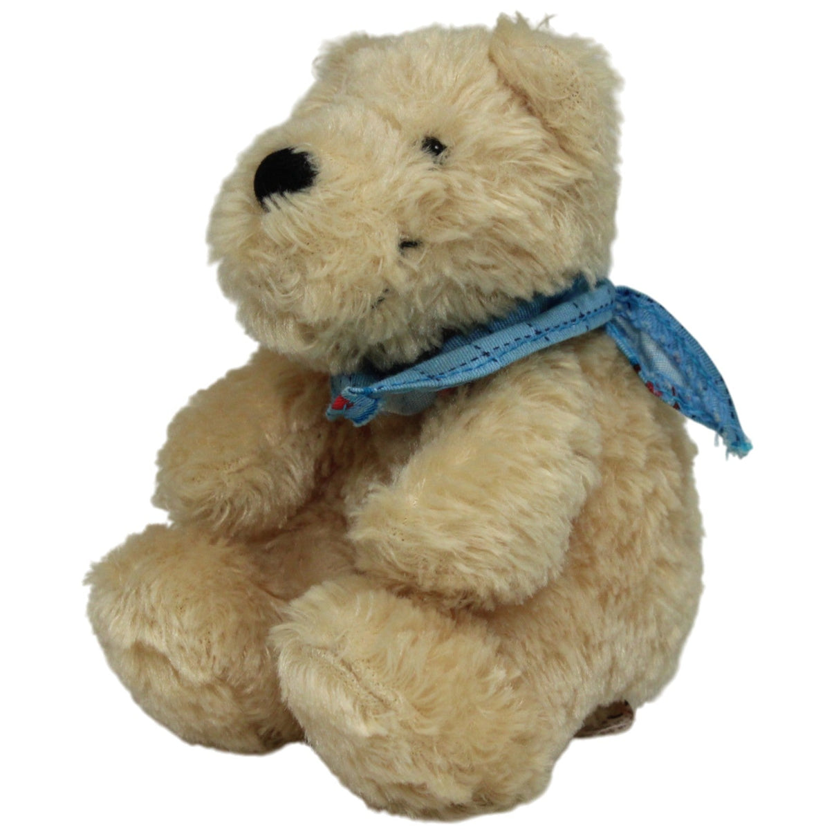 123000017421 NICI Kleiner hellbrauner Bär mit Halstuch Kuscheltier Kumpel Leo 11cm Beige Blau