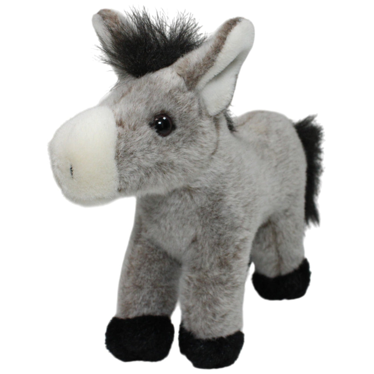 123000017442 Förster Stofftiere Schöner Esel, stehend Kuscheltier Kumpel Leo 27cm Gebraucht Grau