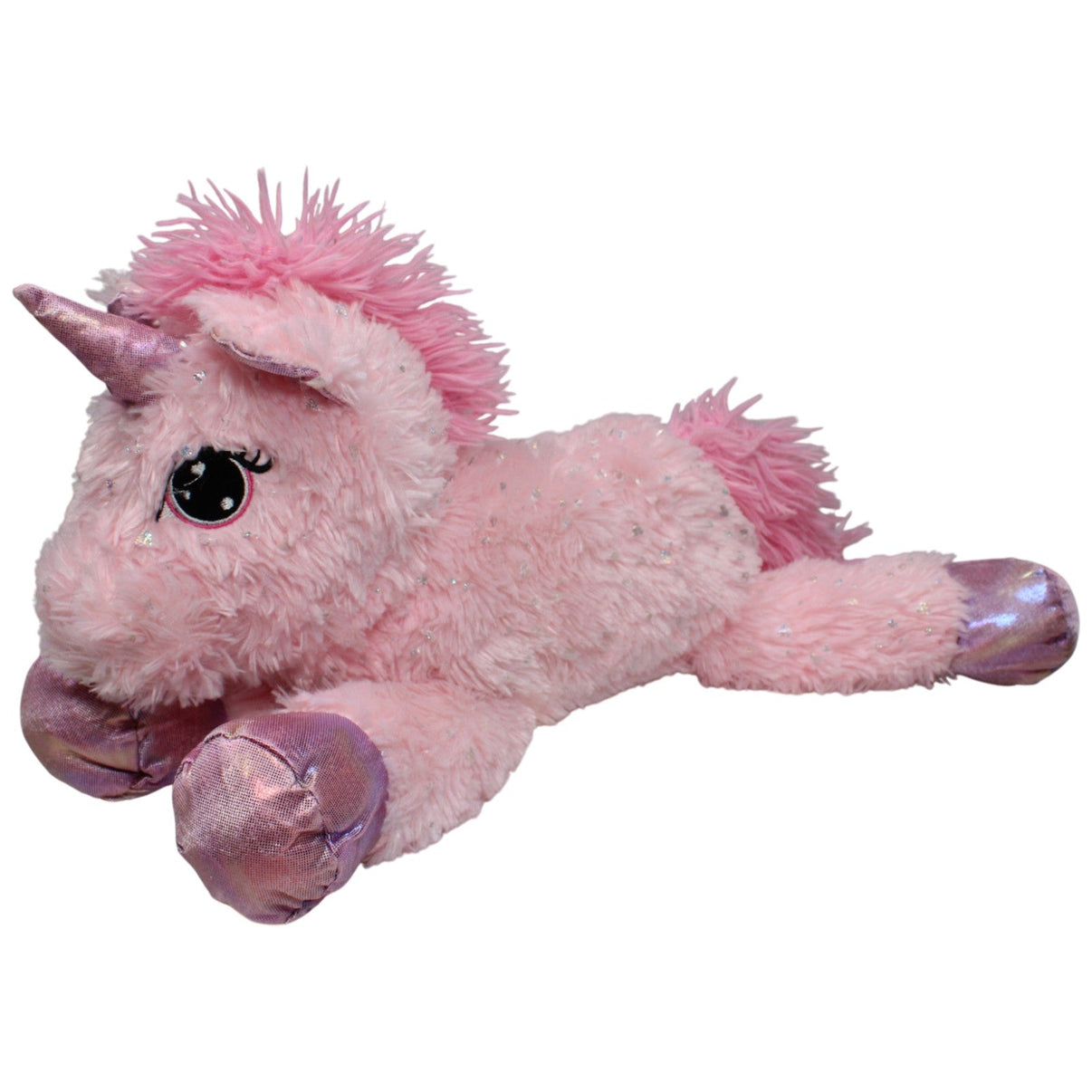 123000017455 Pepco XL rosa Einhorn mit Glitzer Kuscheltier Kumpel Leo 45cm Gebraucht Kuscheltier
