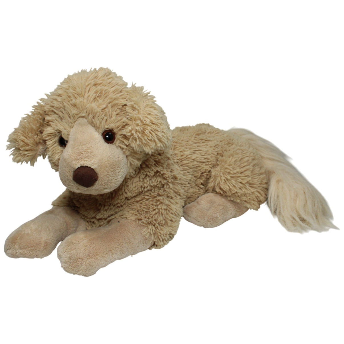 123000017464 Kuschelwuschel XL Hund mit buschigem Schwanz, beige Kuscheltier Kumpel Leo 50cm Beige Gebraucht