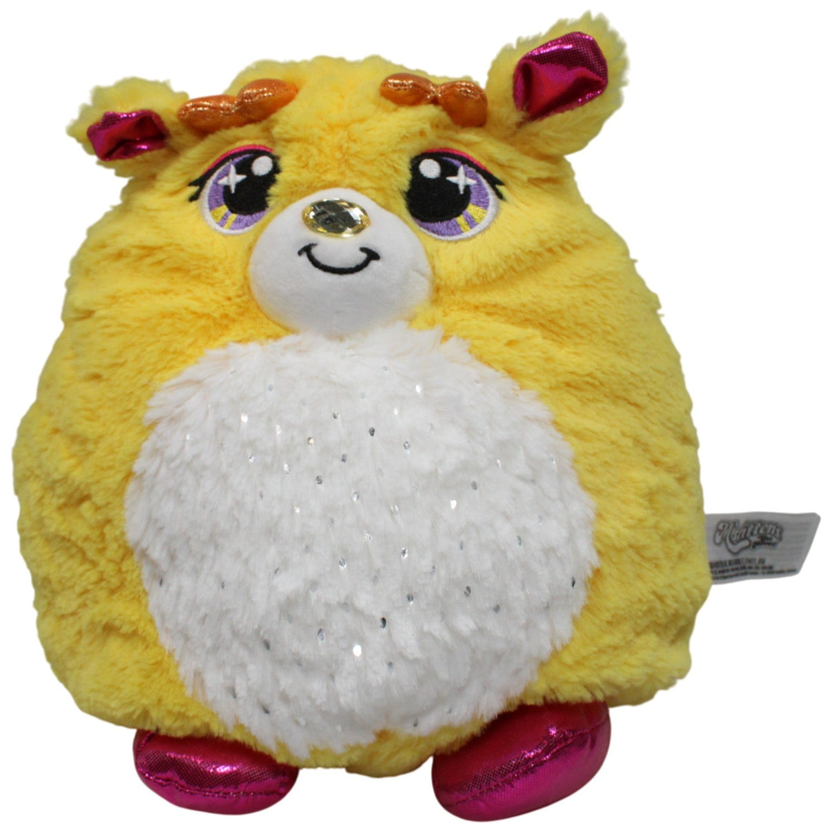 123000017668 Basic Fun! Misfittens, gelbe Katze Kuscheltier Kumpel Leo 25cm Gebraucht Gelb