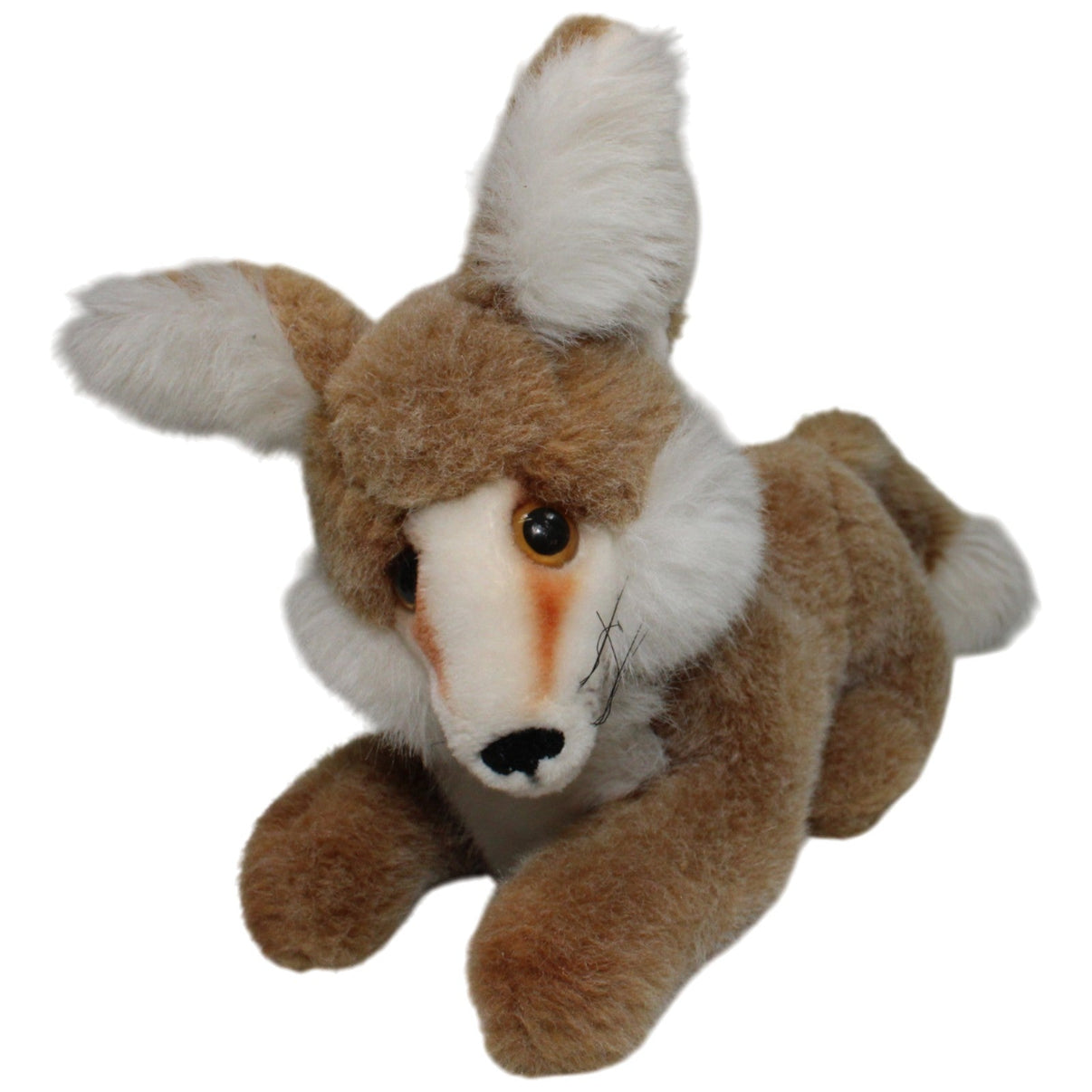 123000017677 Unbekannt 50 Jahre Schwäbisch Hall, liegender Fuchs Kuscheltier Kumpel Leo 35cm _Vintage_ Braun