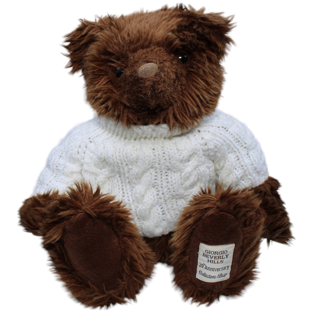 1234161 Giorgio Beverly Hills 20th Anniversary Collectors Bear, dunkelbraun Kuscheltier Kumpel Leo Bär Gebraucht Teddy
