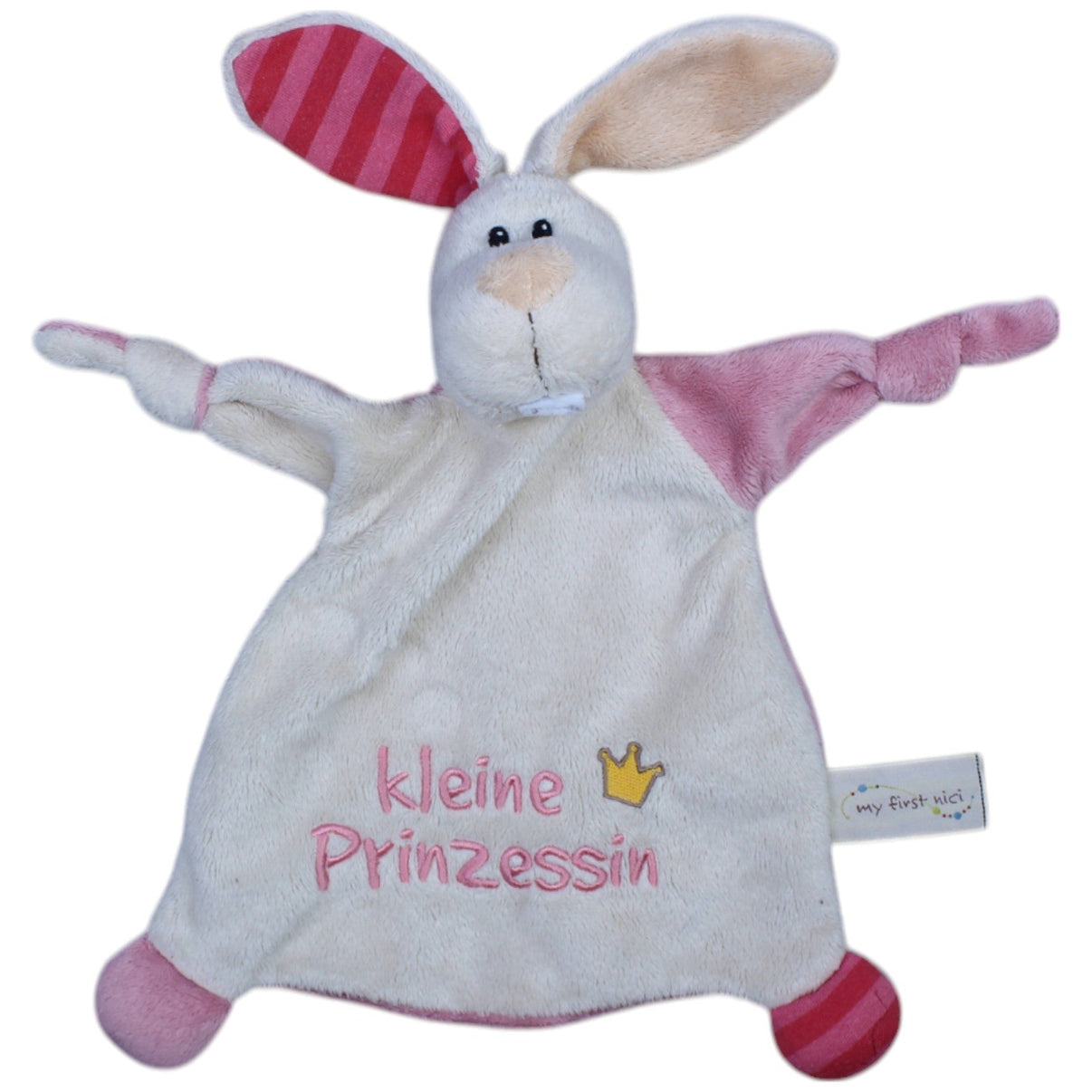 1234765 NICI My first NICI, Hase "kleine Prinzessin" Schmusetuch Kumpel Leo Gebraucht Knuddeltuch Kuscheltuch