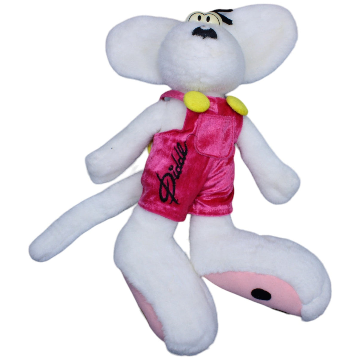 1236272 Depesche Vintage Diddl mit rosa Hose Kuscheltier Kumpel Leo Diddl Gebraucht Vintage