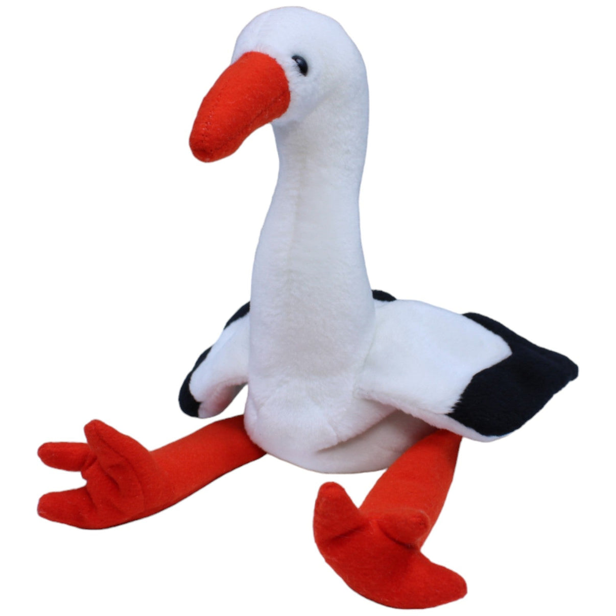 1237620 TY Beanie Babies, Storch Stilts Kuscheltier Kumpel Leo Gebraucht Vintage Vogel