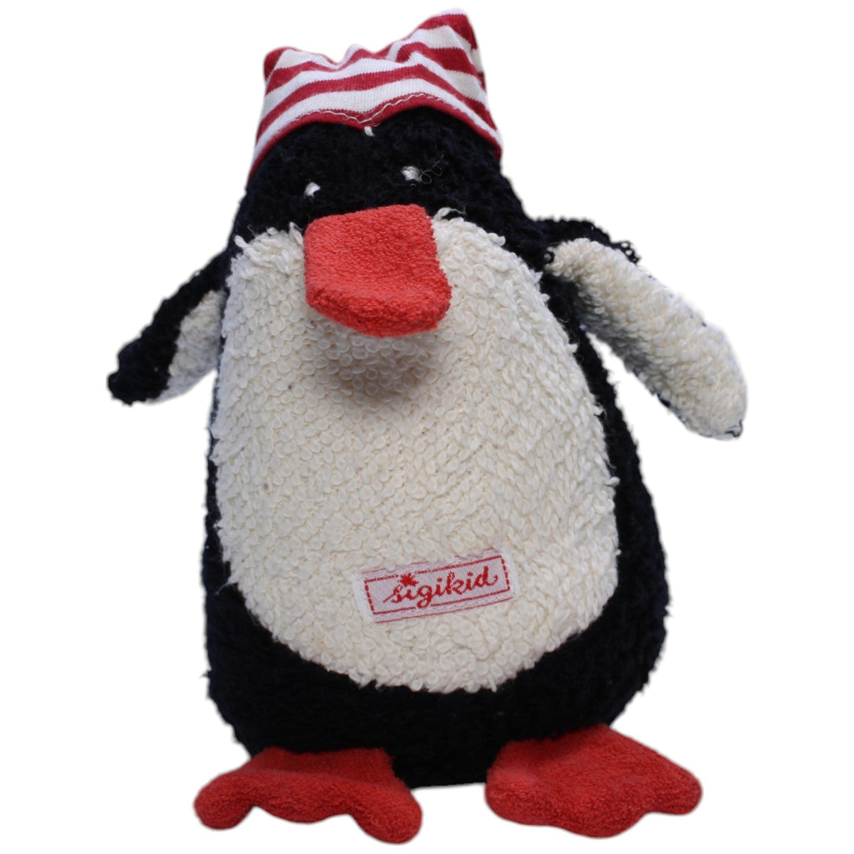1238557 Sigikid Pinguin mit gestreifter Mütze Kuscheltier Kumpel Leo Gebraucht