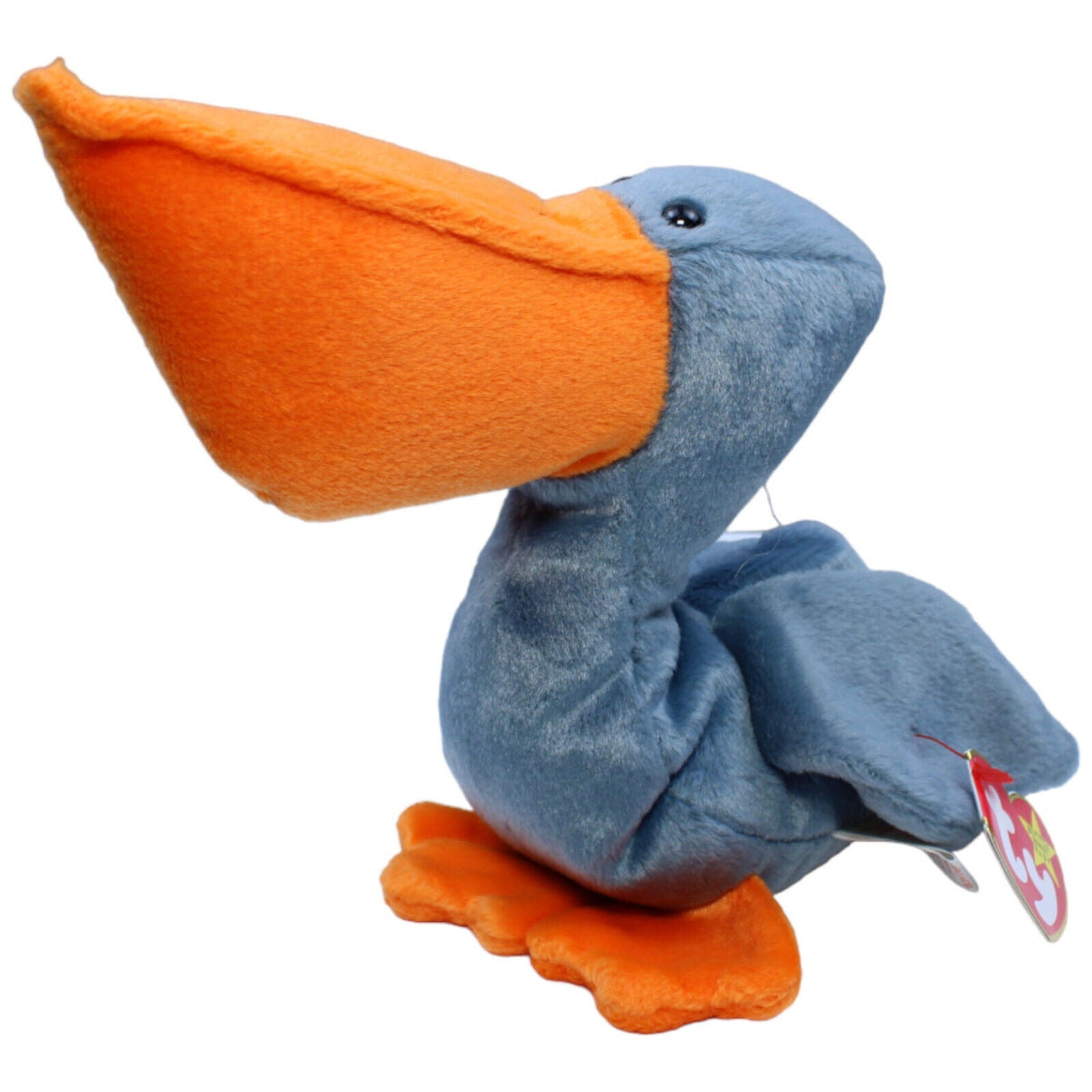 1231051 TY Vintage Beanie Baby, Scoop Kuscheltier Kumpel Leo neu Pelikan