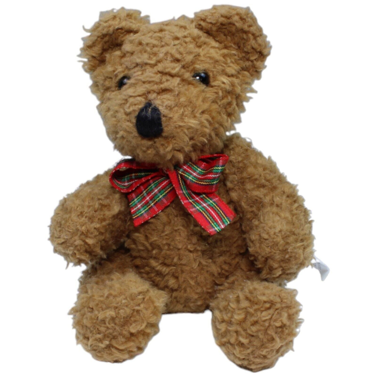 1231574 Sunkid Teddybär mit rot-grüner Schleife, bewegliche Arme & Beine Kuscheltier Kumpel Leo Gebraucht