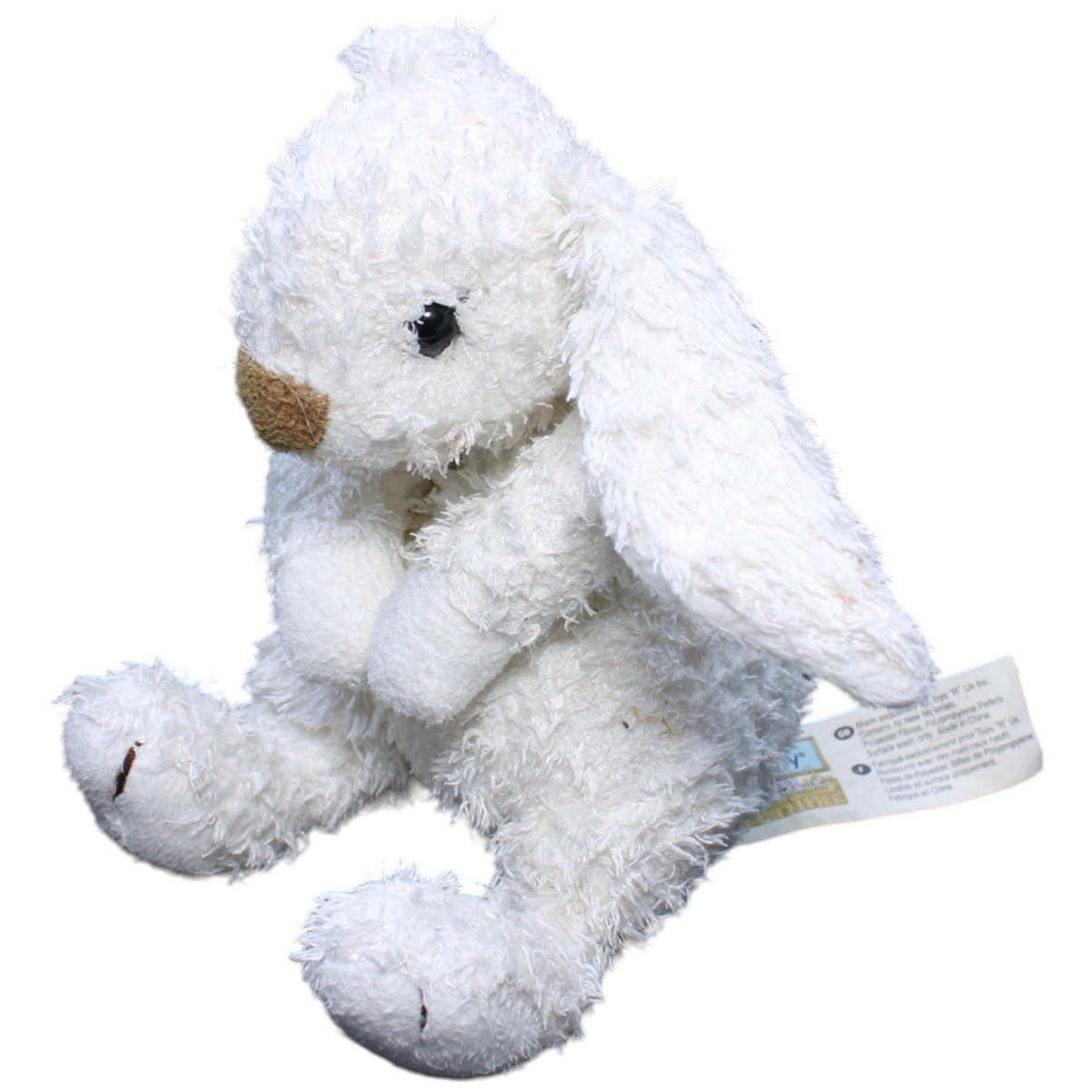 1232651 Animal Alley Toys "R" US, Hase weiß sitzend Kuscheltier Kumpel Leo Gebraucht