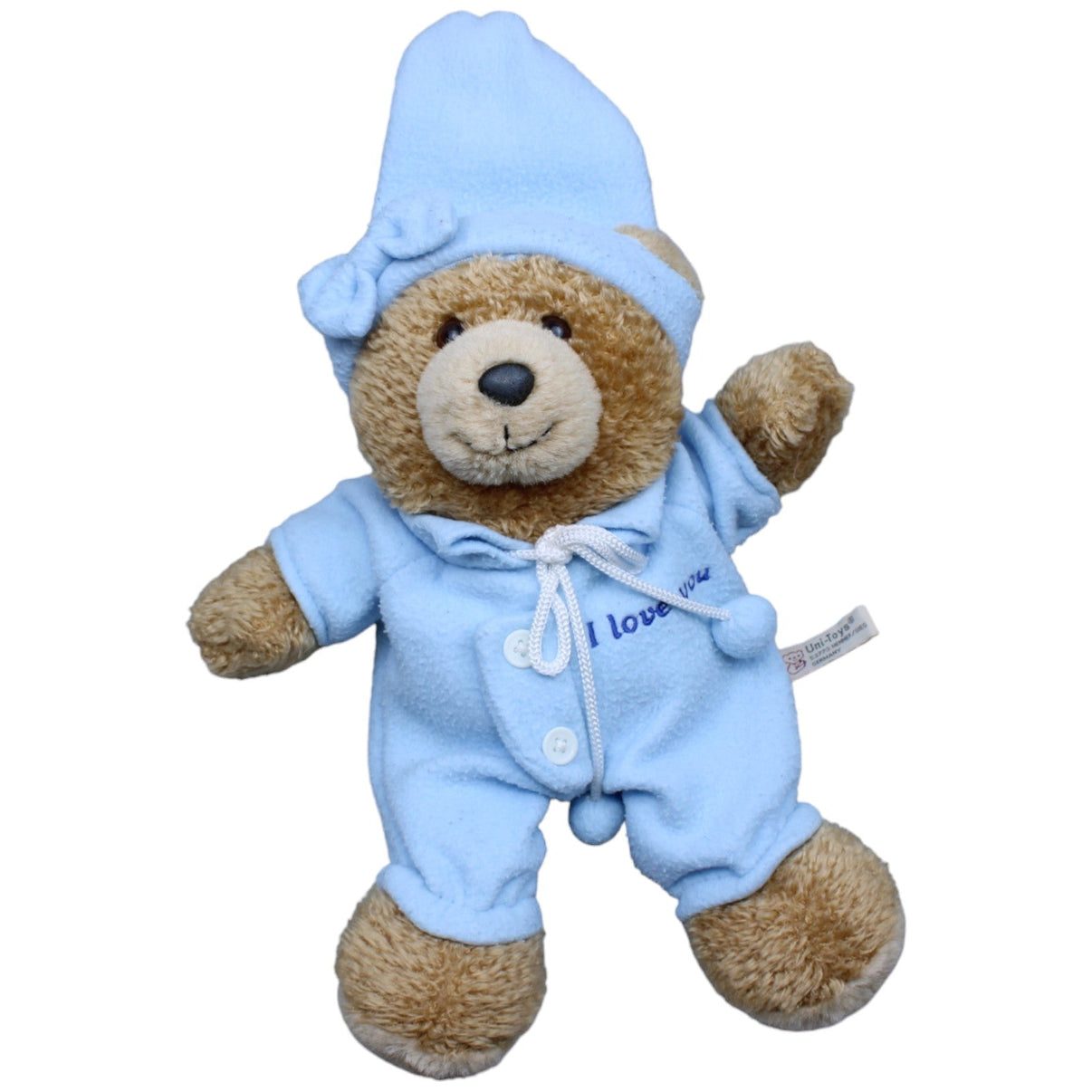 1232701 Uni-Toys XL Teddybär im Schlafanzug "I love you" Kuscheltier Kumpel Leo Gebraucht