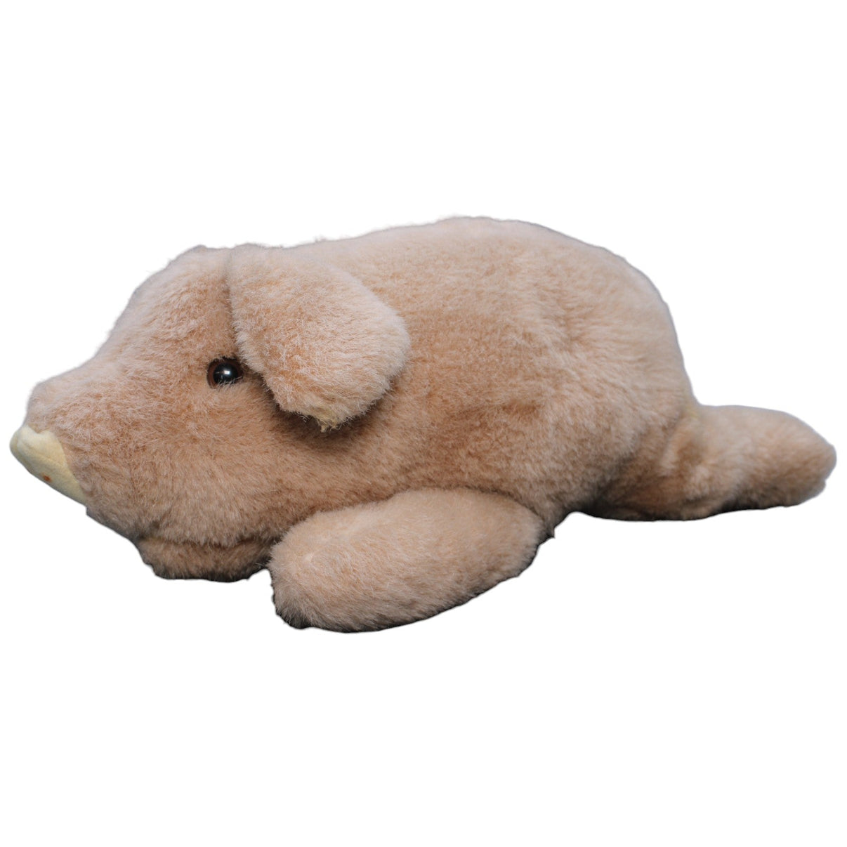 1232778 Heunec Vintage Schwein, braun Kuscheltier Kumpel Leo Gebraucht Retro Vintage