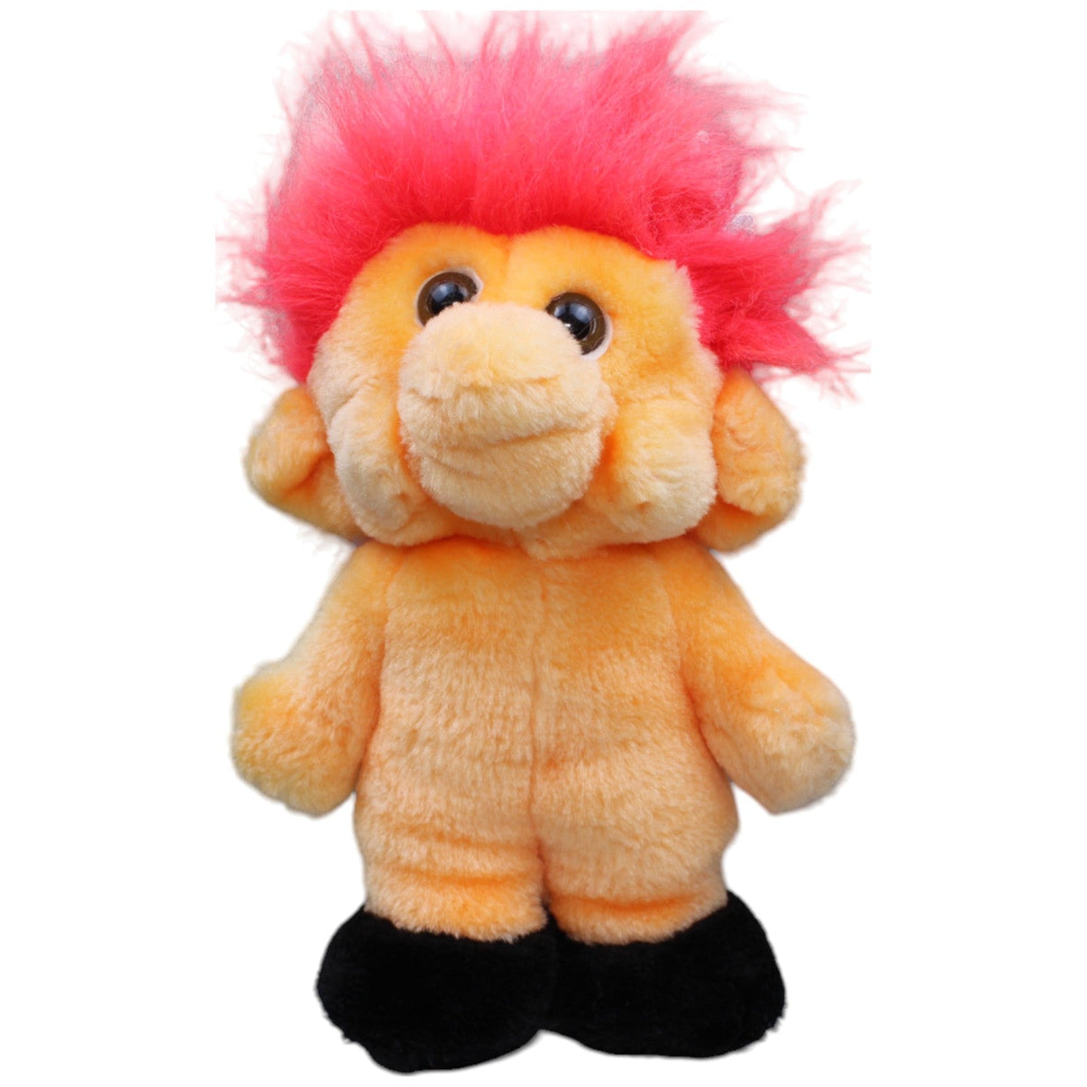 1232799 Unbekannt Vintage Troll, rote Haare Plüschfigur Kumpel Leo Gebraucht