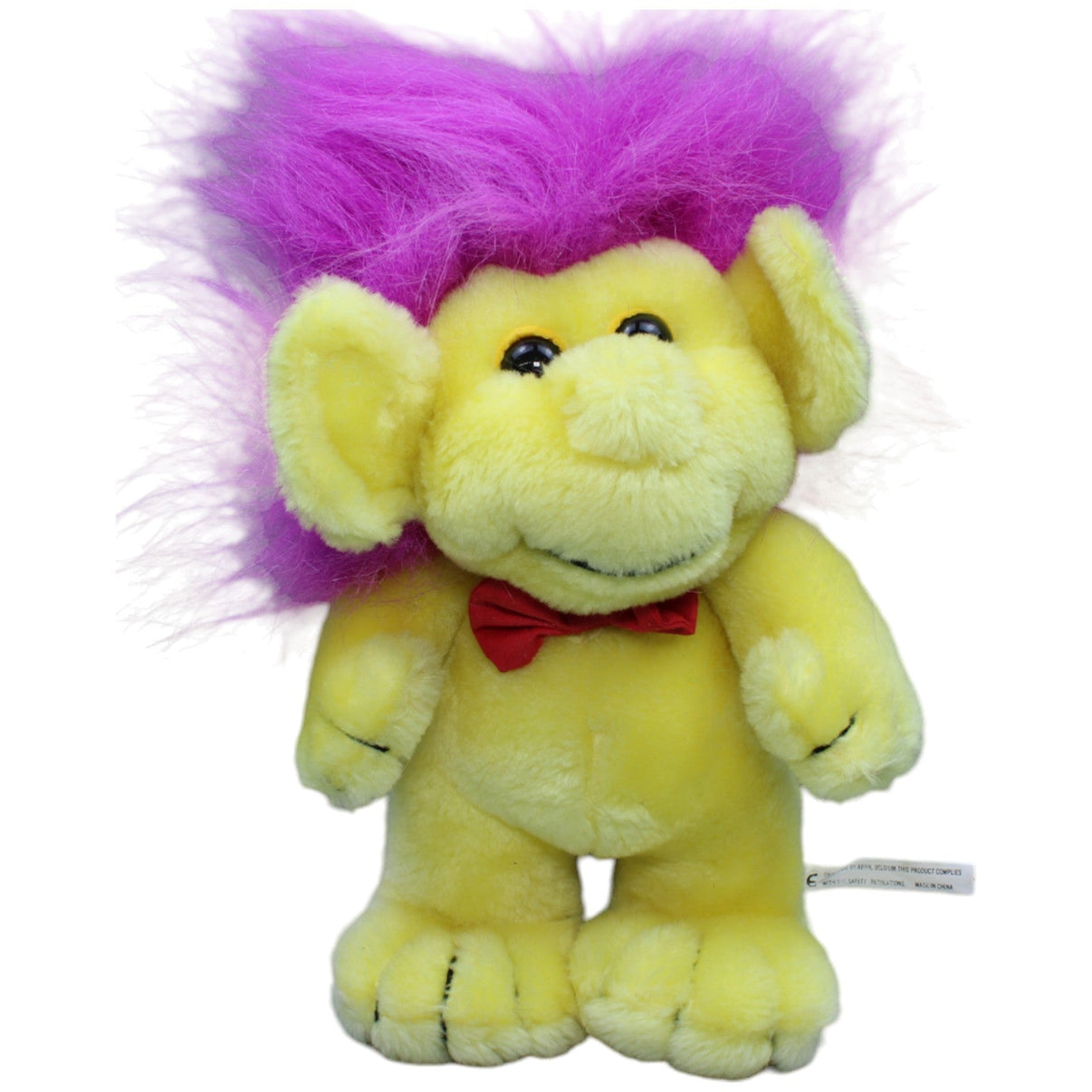 1232800 Unbekannt Vintage Troll, lila Haare Plüschfigur Kumpel Leo Gebraucht