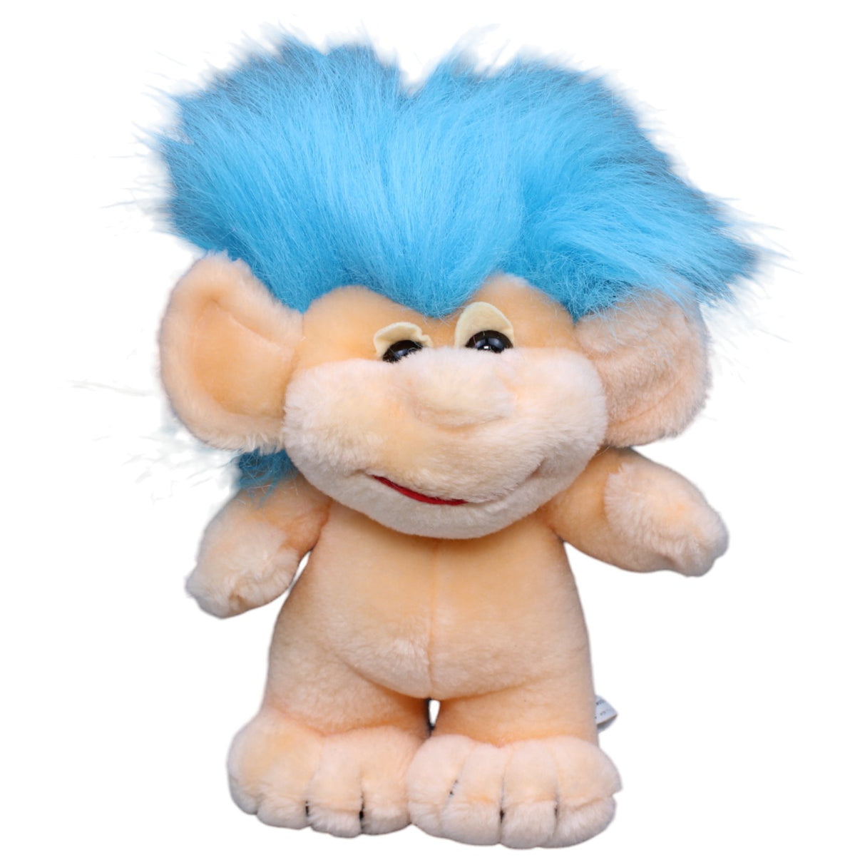 1232808 Unbekannt Vintage Troll, blaue Haare Plüschfigur Kumpel Leo Gebraucht