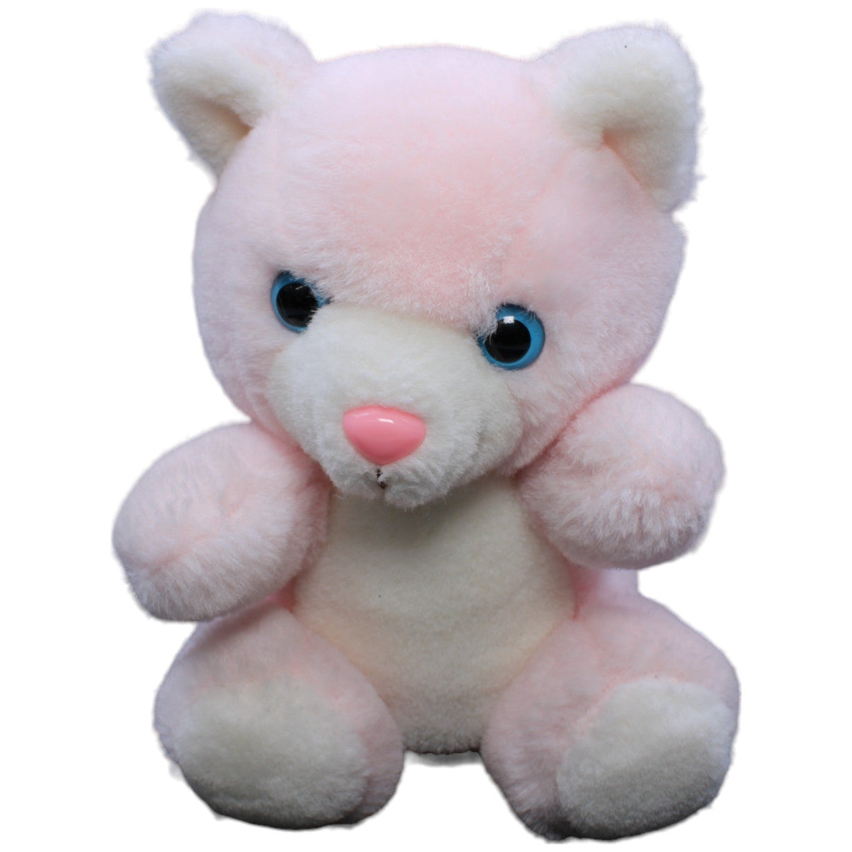 1232835 Heunec Vintage Bär, rosa Kuscheltier Kumpel Leo Gebraucht