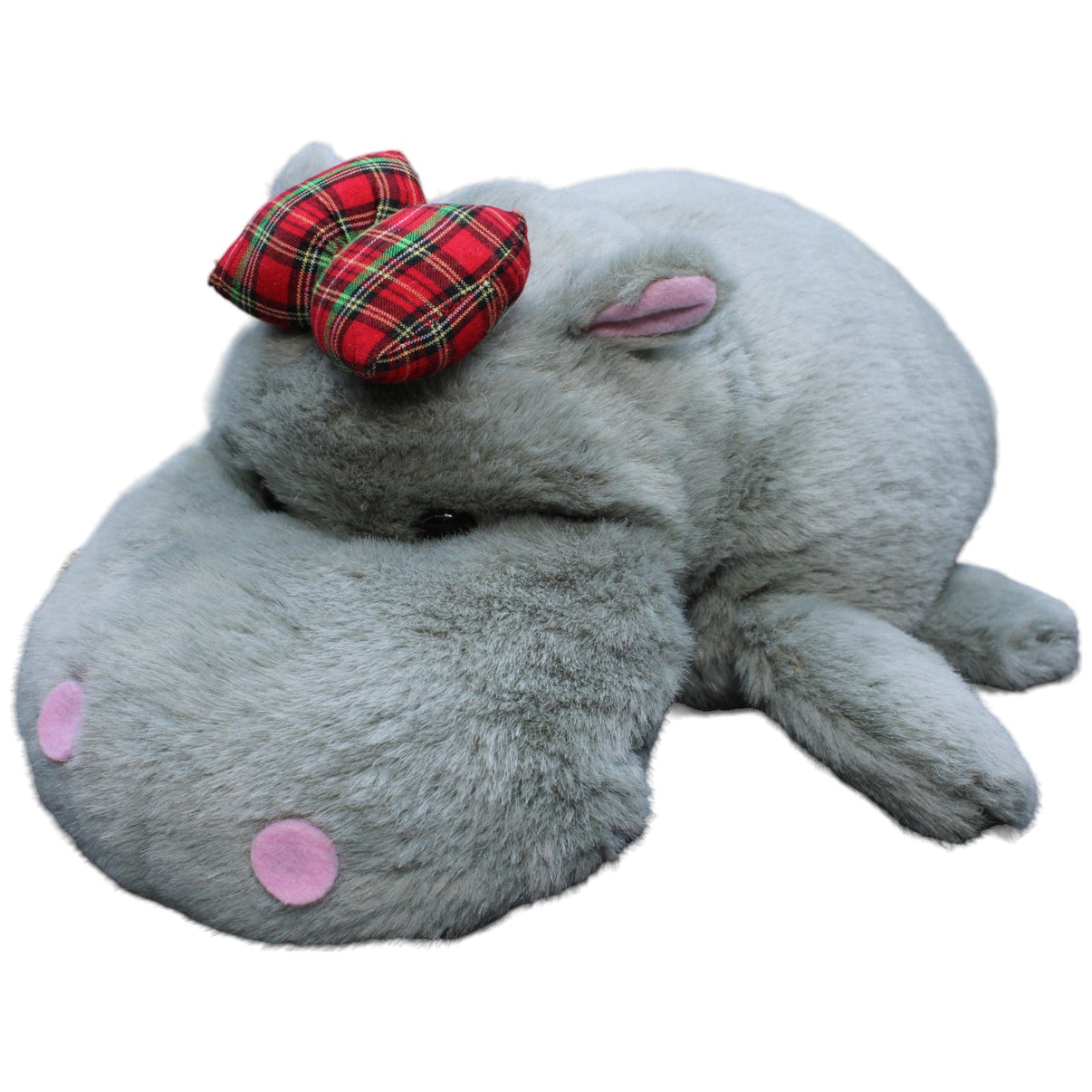 1232916 Deichmann Vintage Nilpferd mit Schleife zum befüllen Kuscheltier Kumpel Leo Gebraucht Vintage