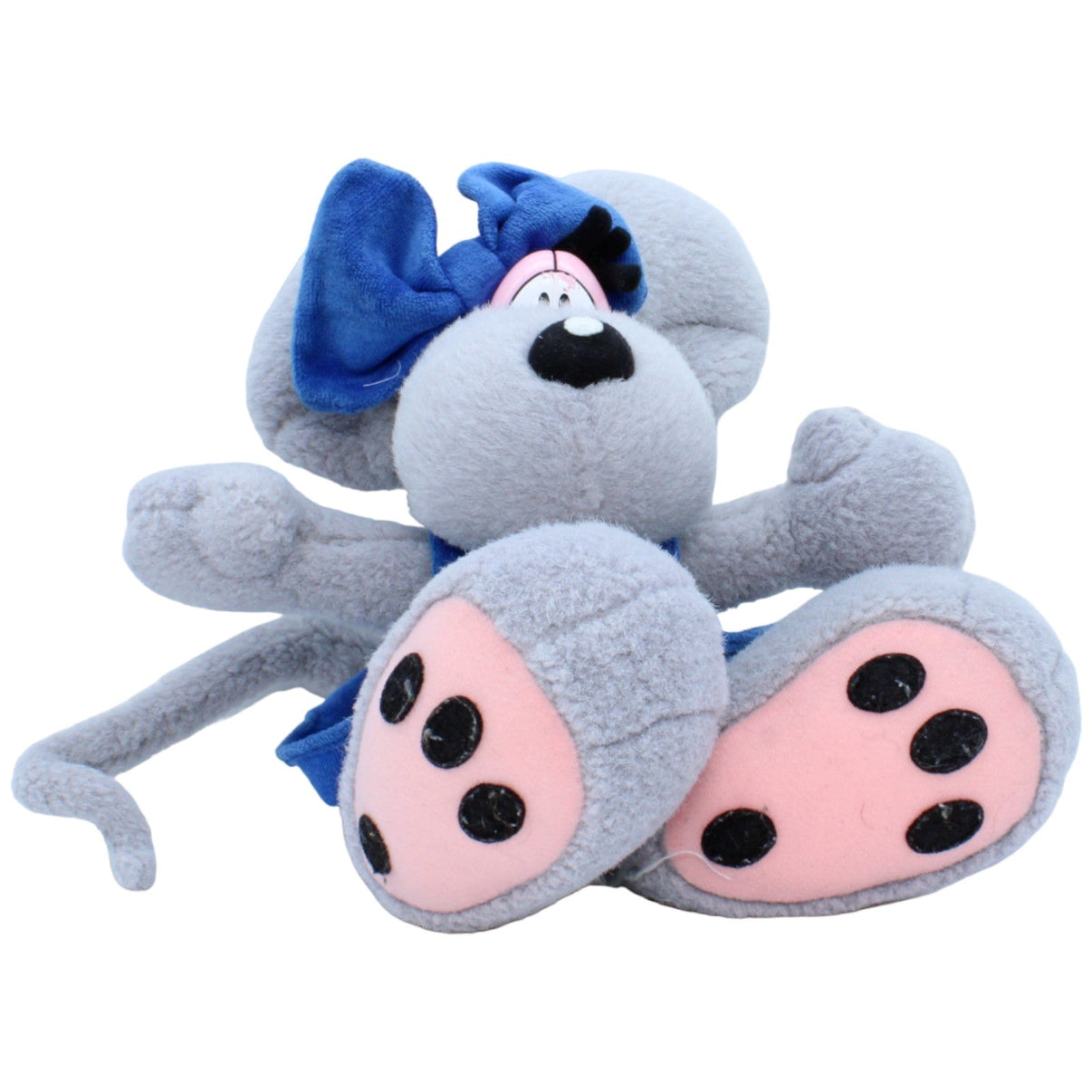 123296 Diddl Vintage Diddlina-Maus mit blauem Kleid Kuscheltier Kumpel Leo Gebraucht