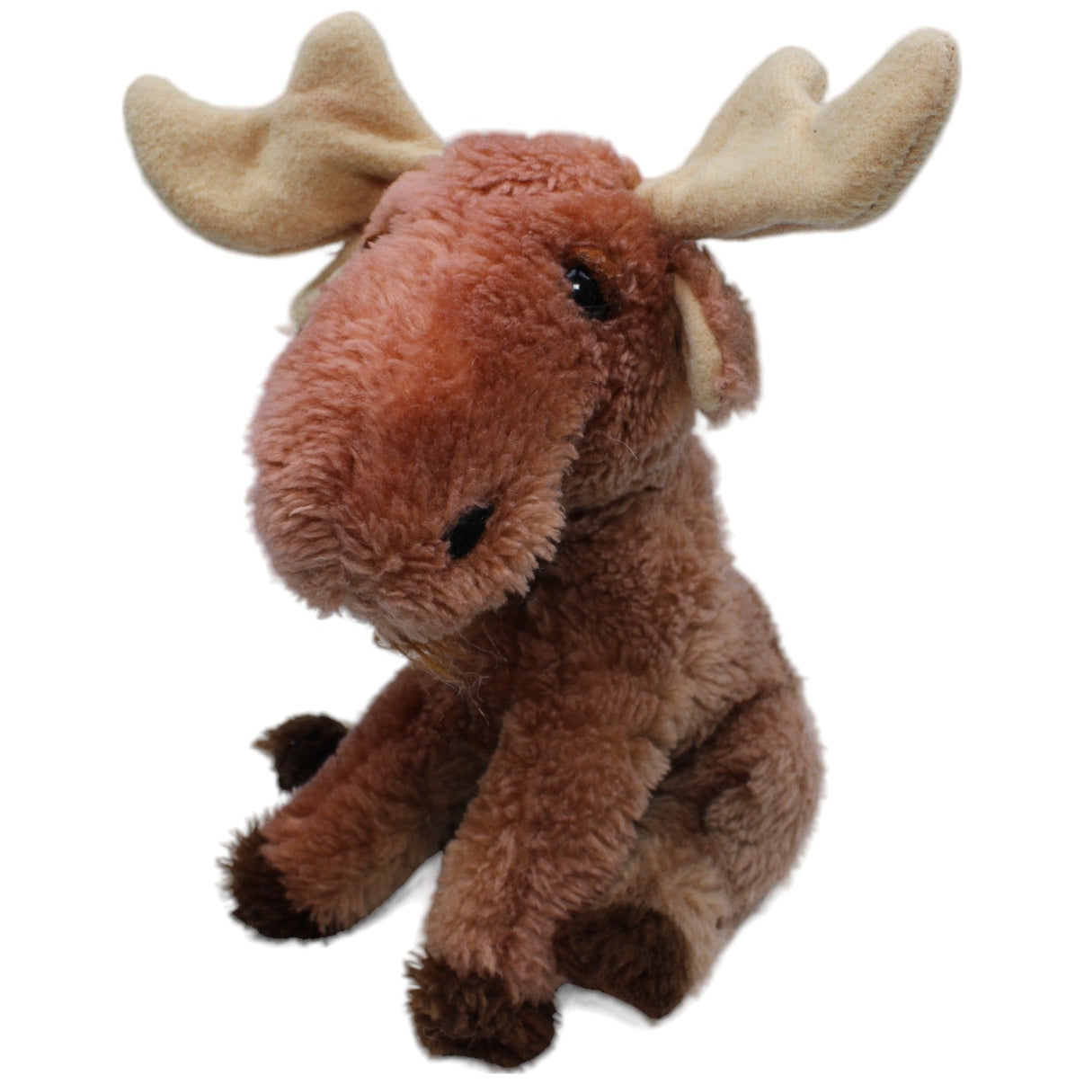 1232986 Arctic Circle Vintage Elch, braun Kuscheltier Kumpel Leo Gebraucht Vintage