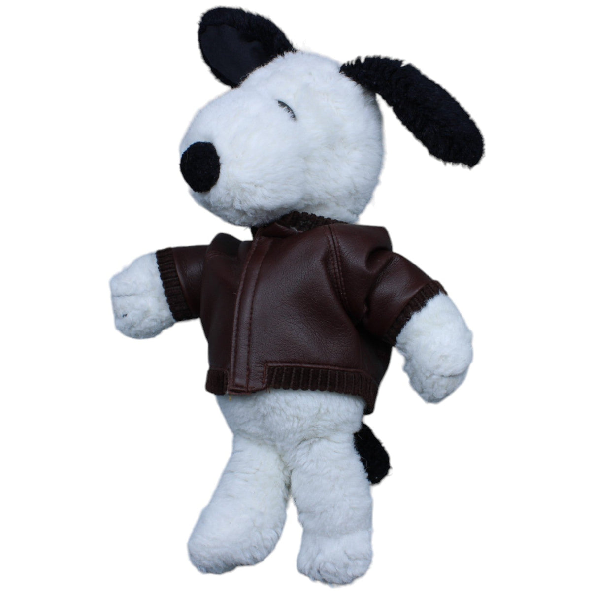 1233028 Unbekannt Vintage Snoopy mit Lederjacke aus Die Peanuts Kuscheltier Kumpel Leo Gebraucht