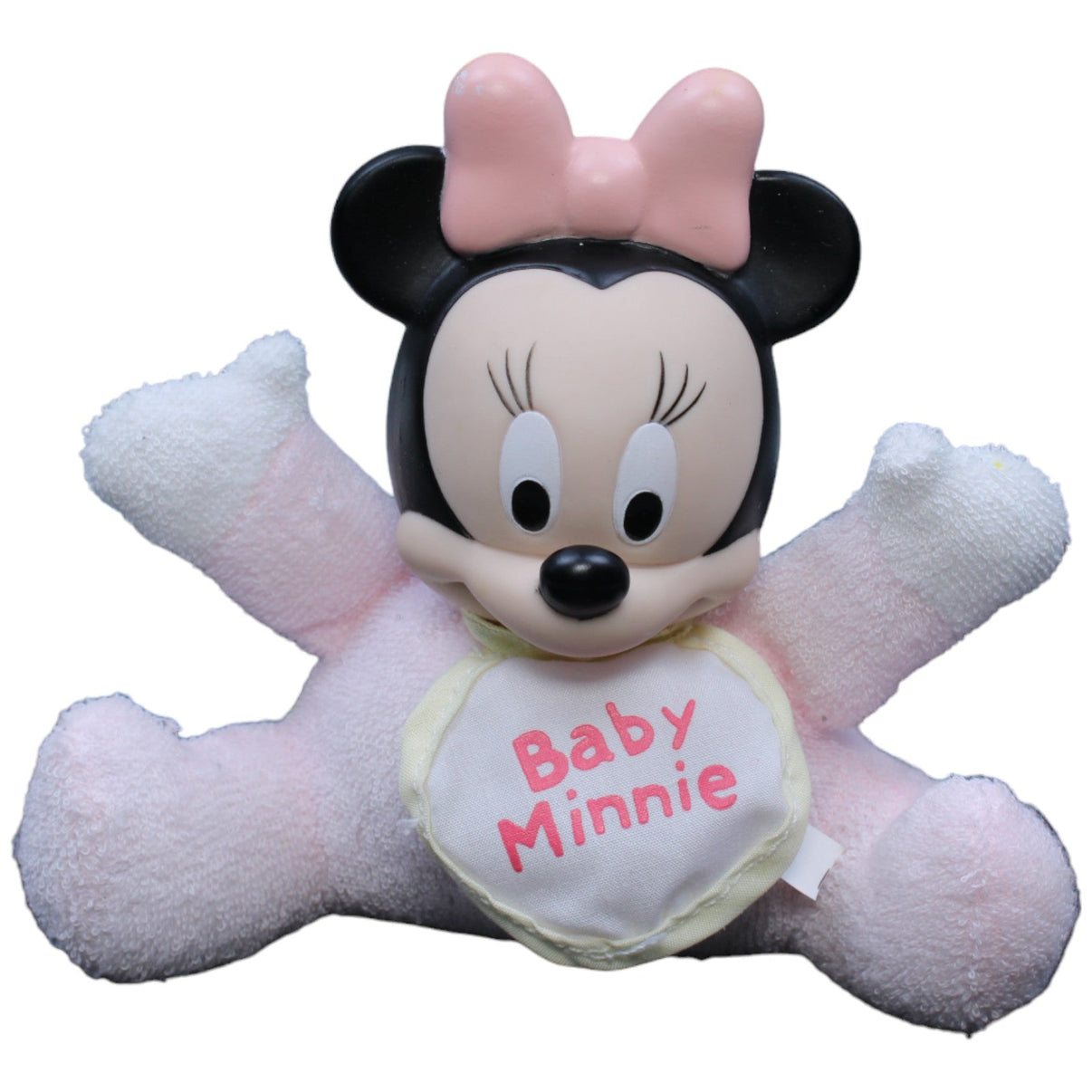 1233064 Disney Disney Baby Minnie mit Latz Kuscheltier Kumpel Leo Disney Gebraucht Vintage