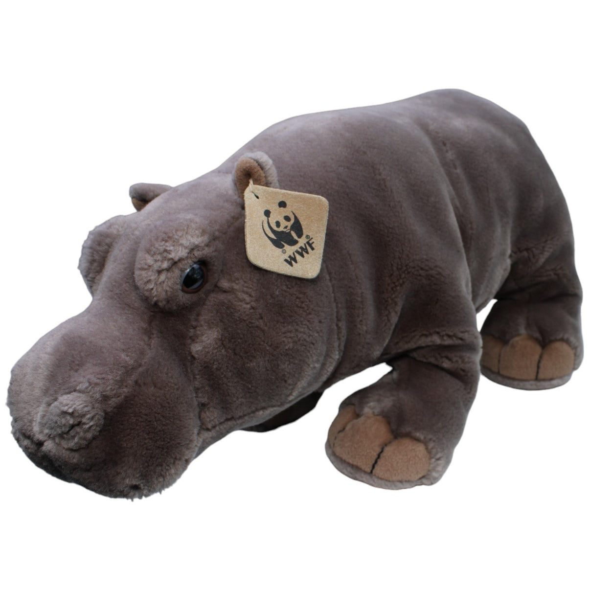 1233161 WWF Vintage XL Nilpferd, grau Kuscheltier Kumpel Leo Gebraucht