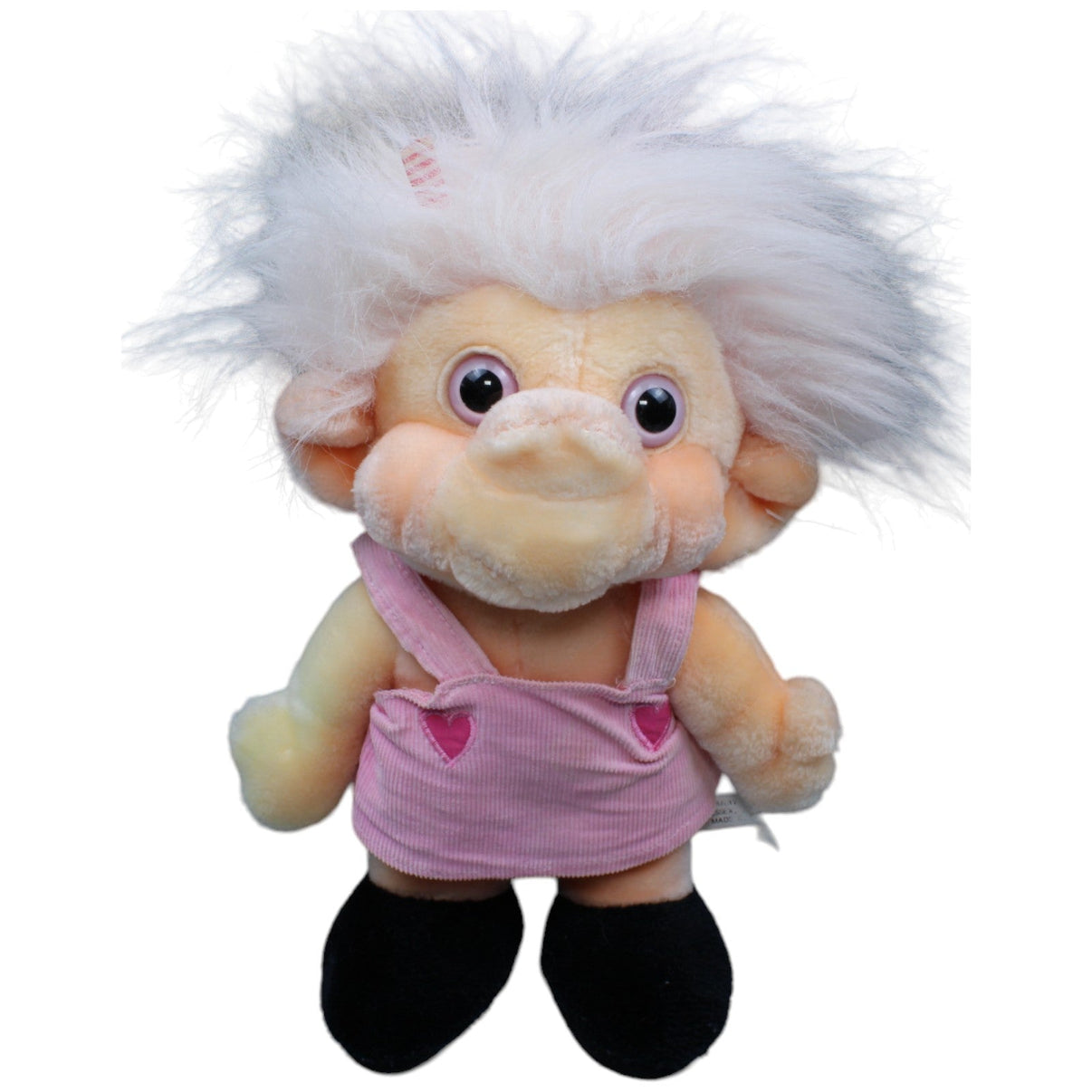 1233237 Harry James Vintage Troll, weiße Haare Plüschfigur Kumpel Leo Gebraucht