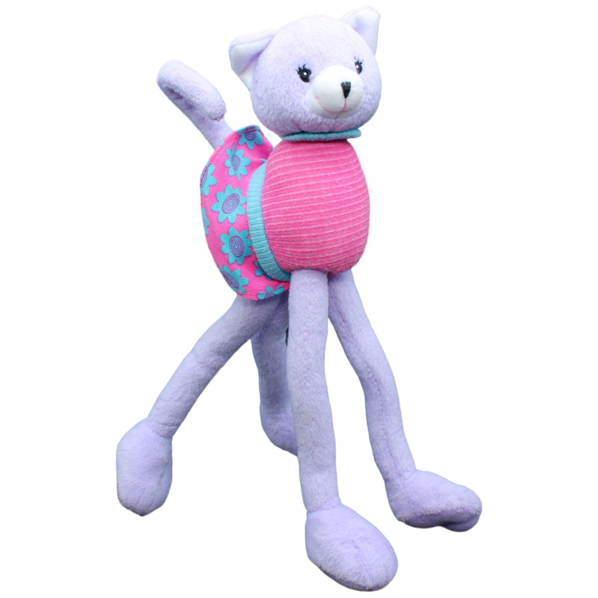 123550 Mattel Vintage Barbie Pose Me Pets, Katze rosa Kuscheltier Kumpel Leo Gebraucht