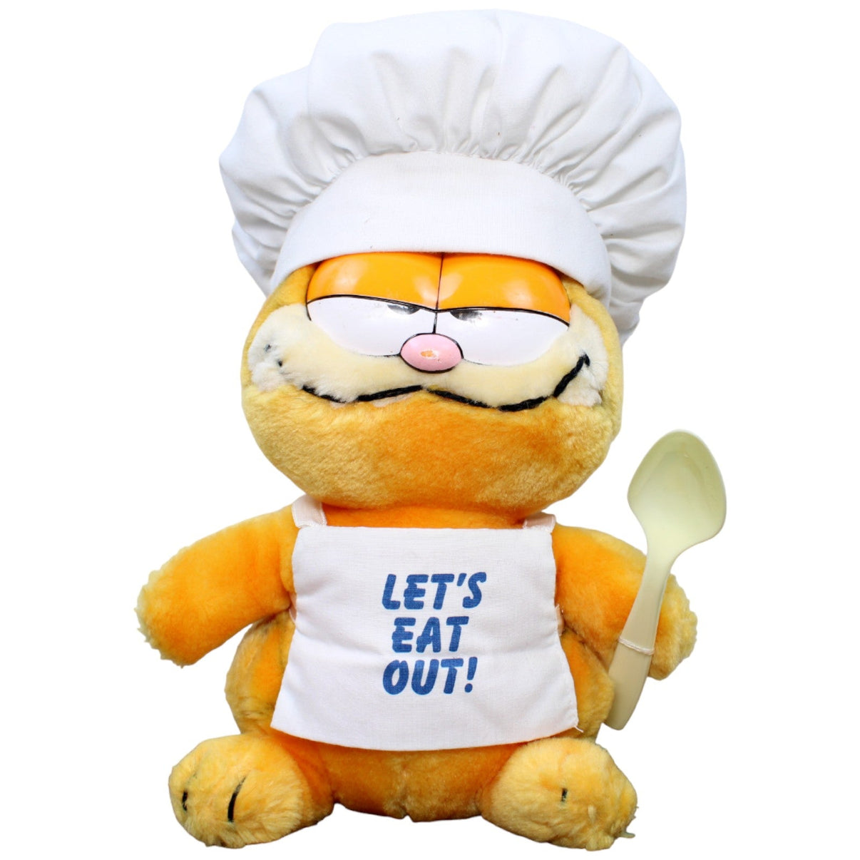 123592 United Feature Syndicate Vintage Garfield "LET'S EAT OUT!" Kuscheltier Kumpel Leo Gebraucht Katze